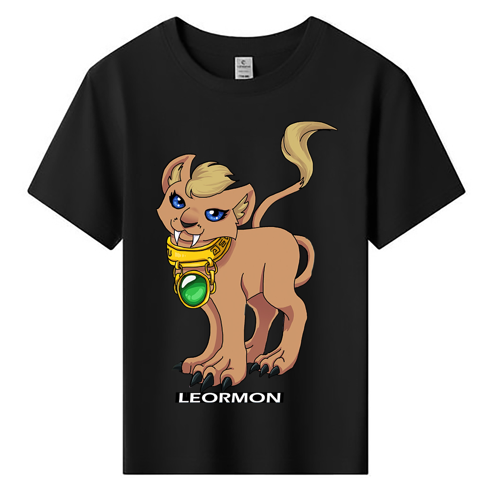 （画像用） Digimon デジタルモンスター/デジモン 綿100％キッズTシャツ（フロントプリント）