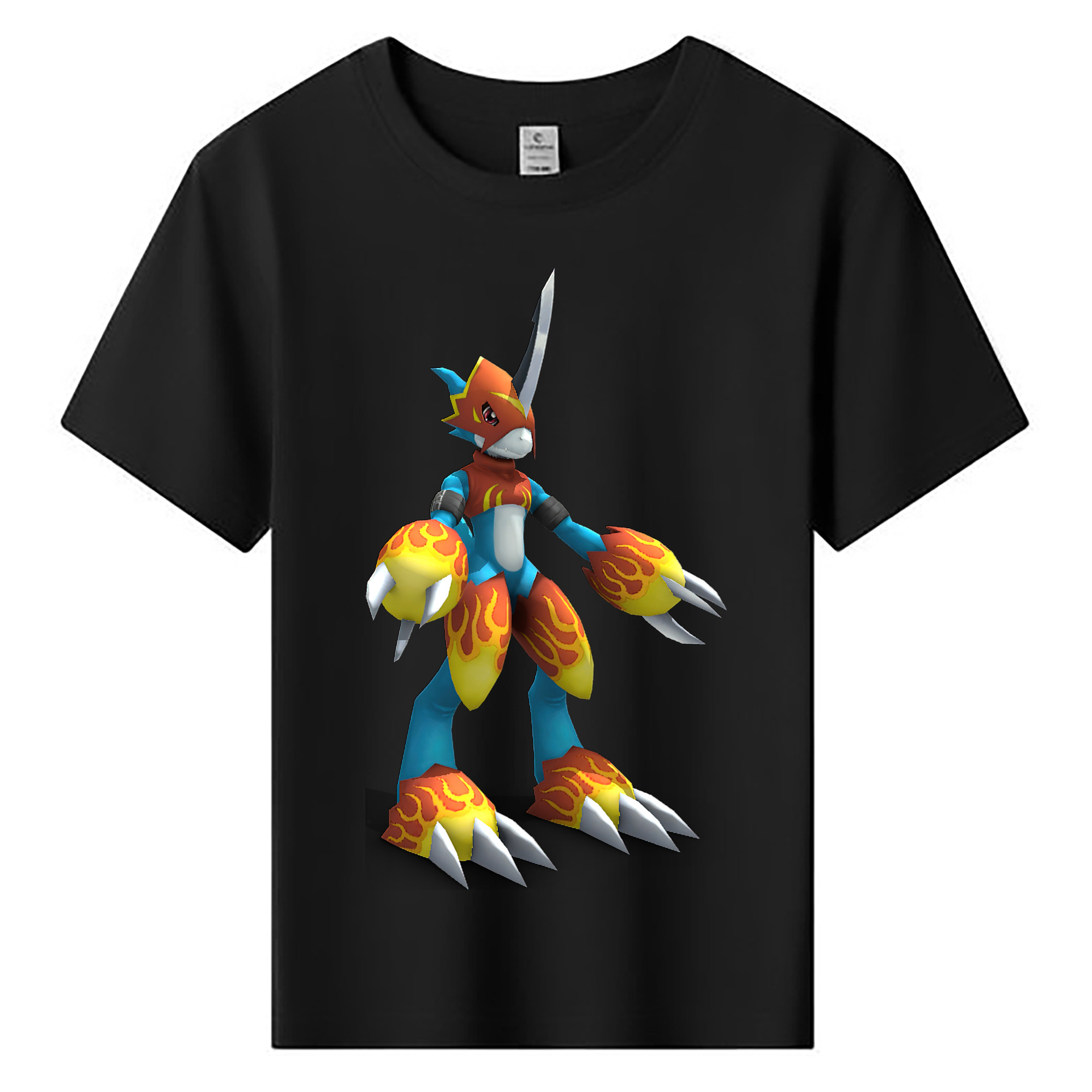 （画像用） Digimon デジタルモンスター/デジモン 綿100％キッズTシャツ（フロントプリント）