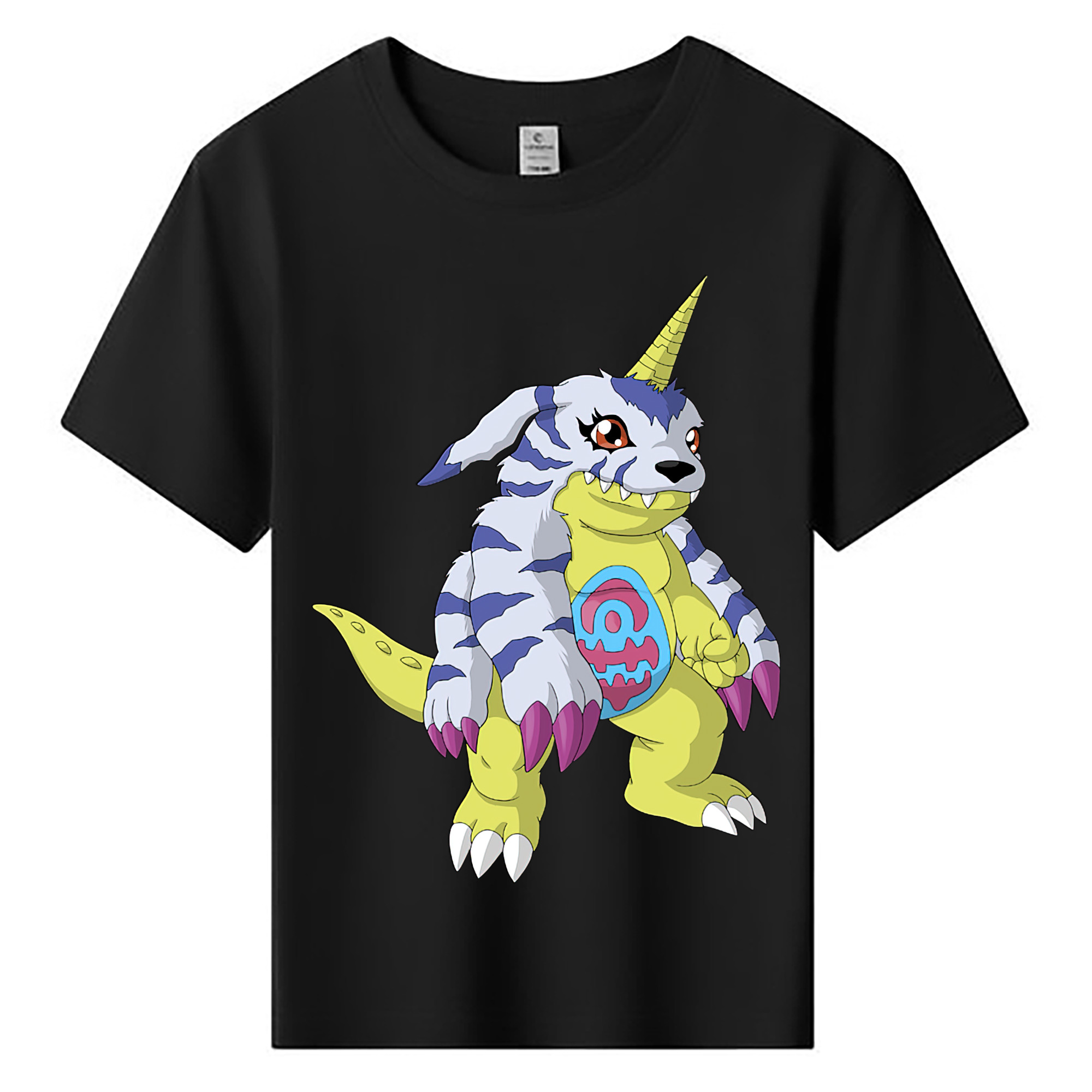 （画像用） Digimon デジタルモンスター/デジモン 綿100％キッズTシャツ（フロントプリント）