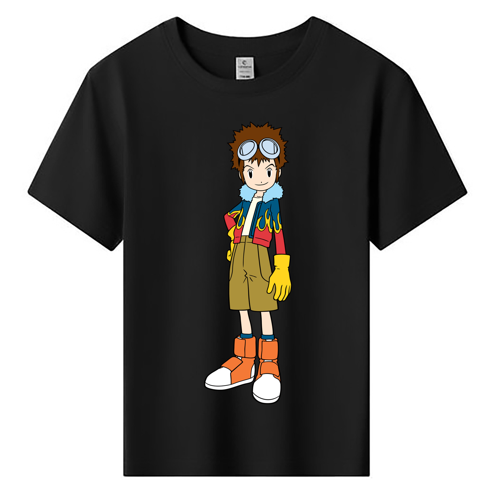 （画像用） Digimon デジタルモンスター/デジモン 綿100％キッズTシャツ（フロントプリント）