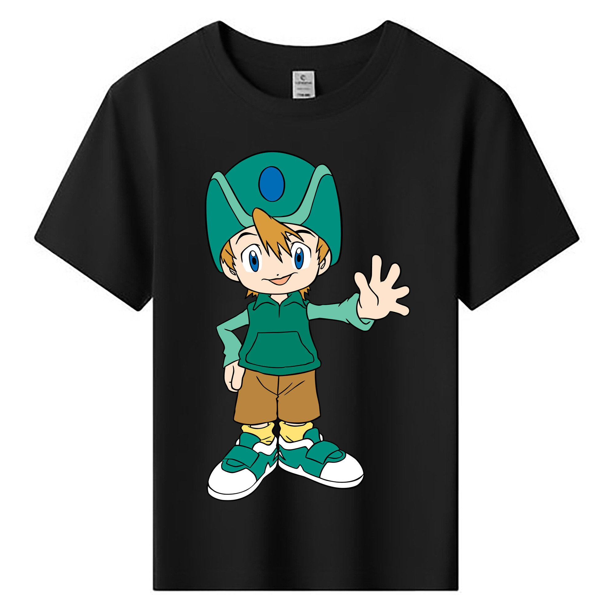 （画像用） Digimon デジタルモンスター/デジモン 綿100％キッズTシャツ（フロントプリント）