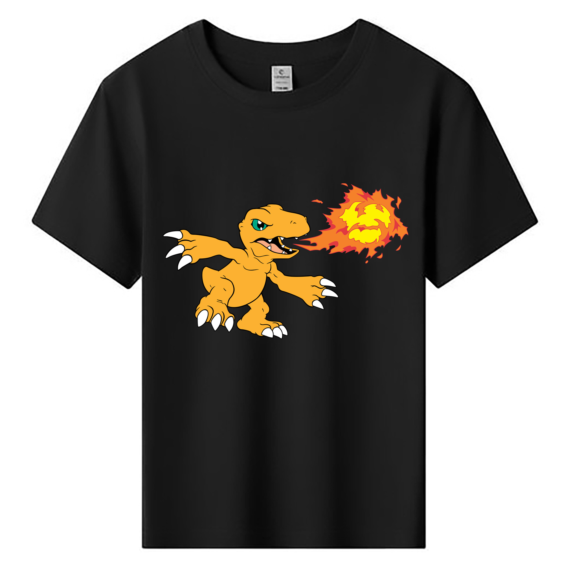 （画像用） Digimon デジタルモンスター/デジモン 綿100％キッズTシャツ（フロントプリント）