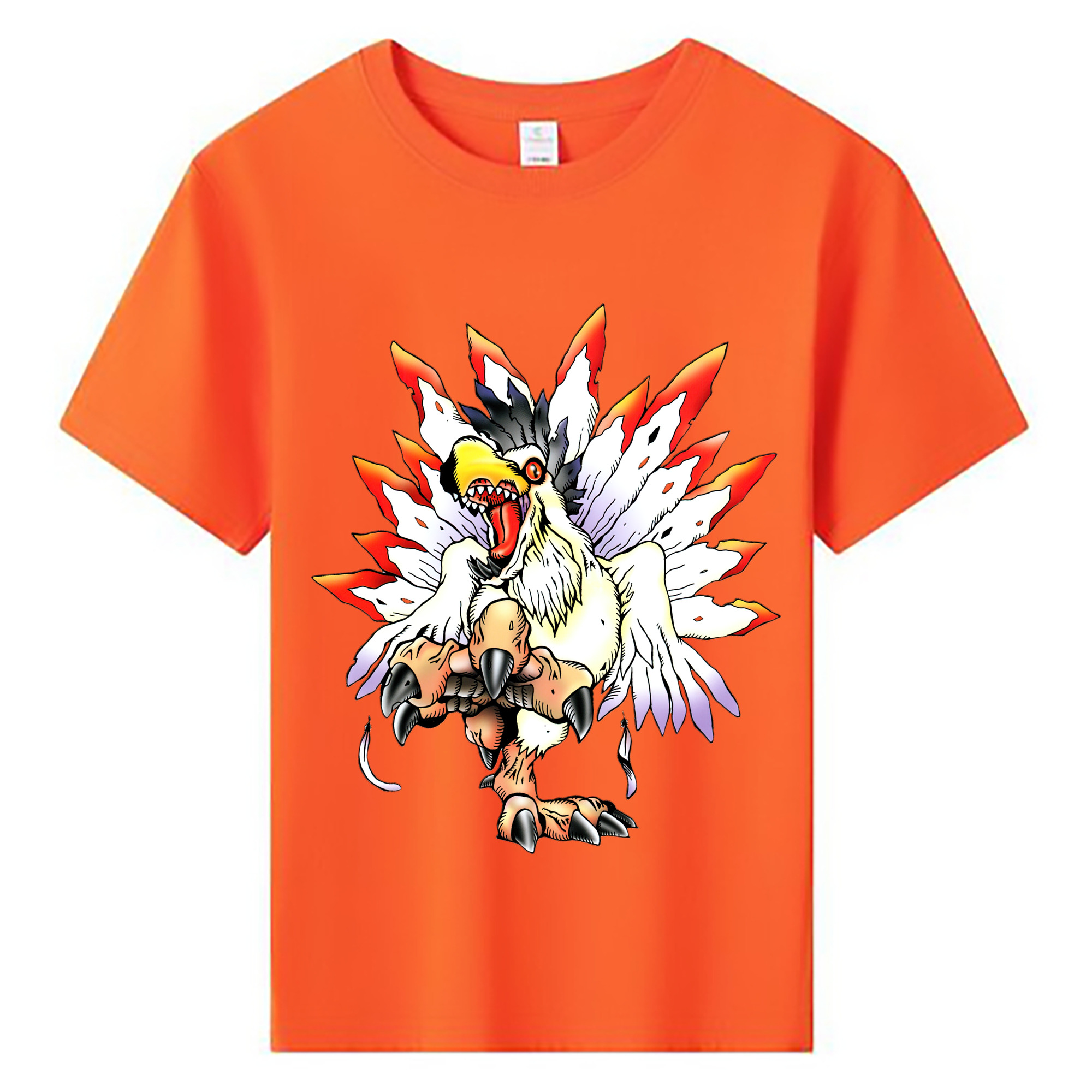 （画像用） Digimon デジタルモンスター/デジモン 綿100％キッズTシャツ（フロントプリント）