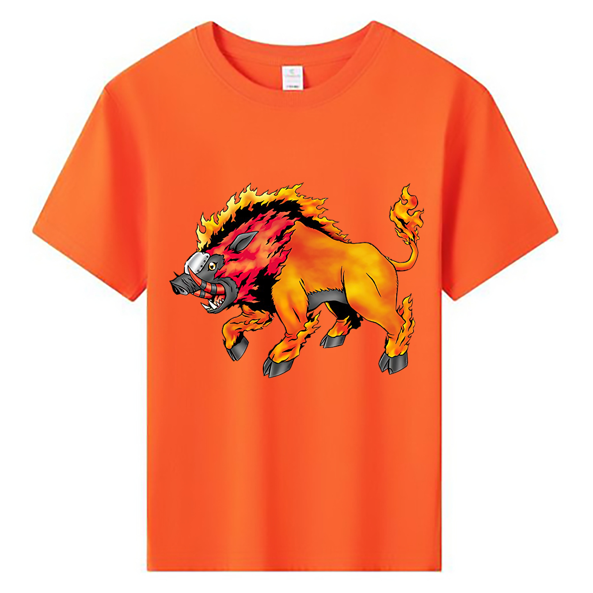 （画像用） Digimon デジタルモンスター/デジモン 綿100％キッズTシャツ（フロントプリント）
