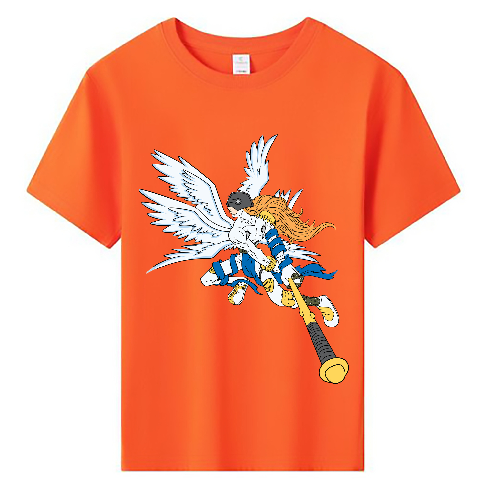 （画像用） Digimon デジタルモンスター/デジモン 綿100％キッズTシャツ（フロントプリント）