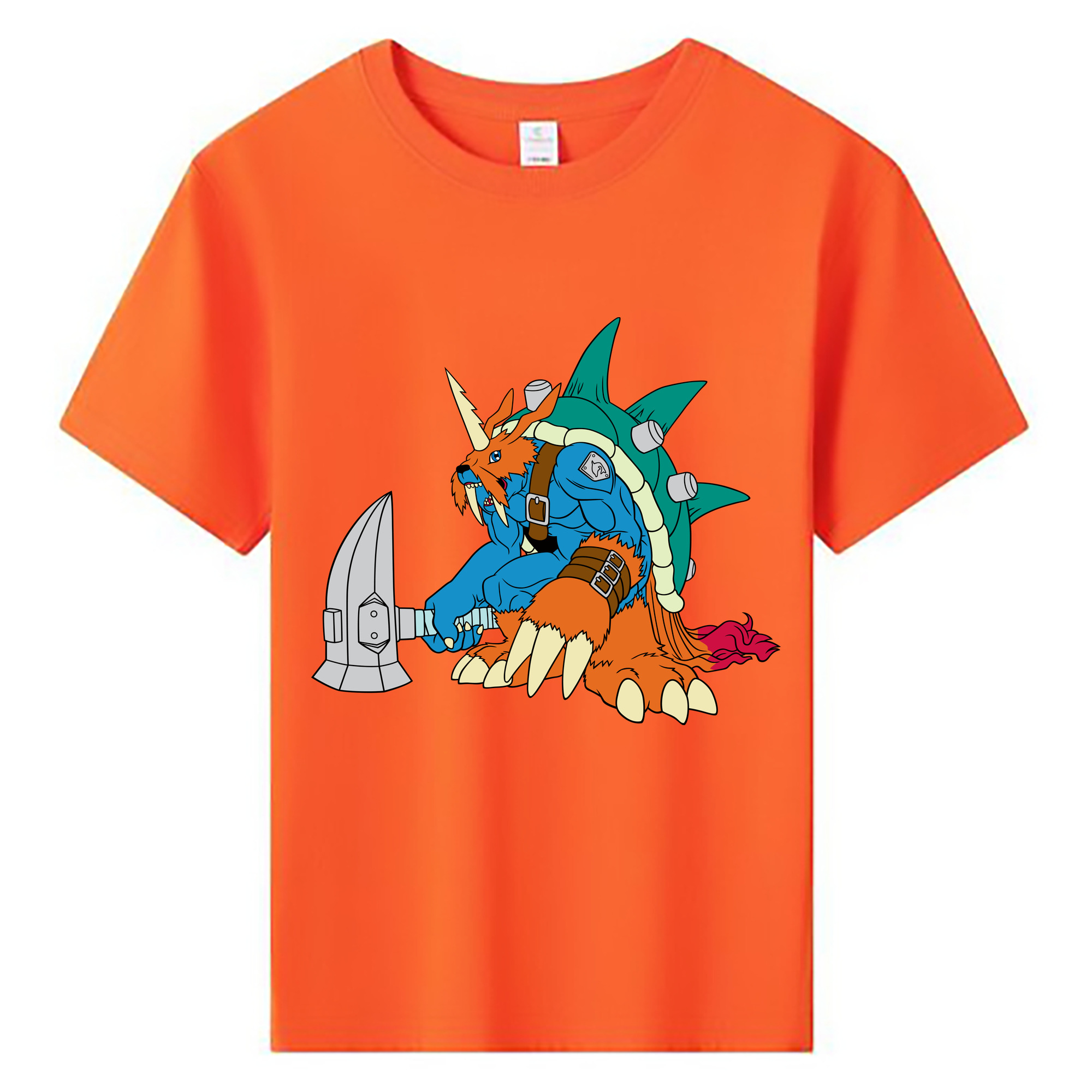 （画像用） Digimon デジタルモンスター/デジモン 綿100％キッズTシャツ（フロントプリント）
