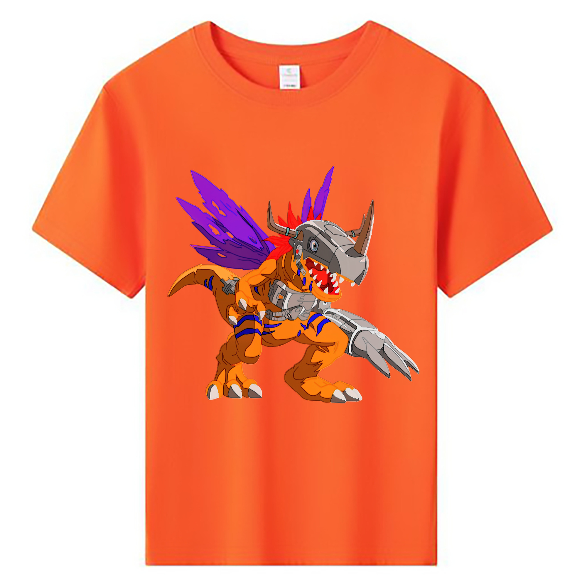 （画像用） Digimon デジタルモンスター/デジモン 綿100％キッズTシャツ（フロントプリント）