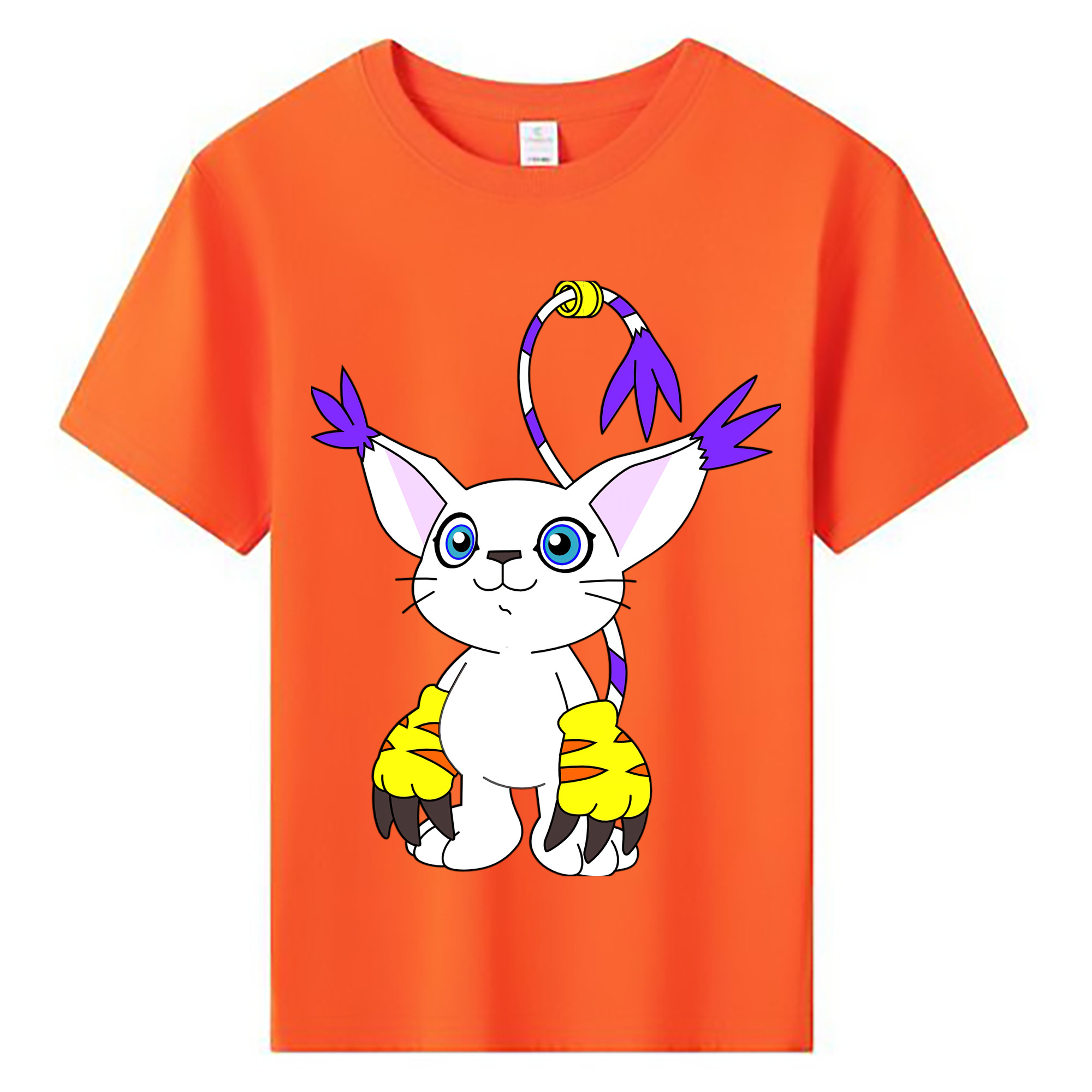 （画像用） Digimon デジタルモンスター/デジモン 綿100％キッズTシャツ（フロントプリント）