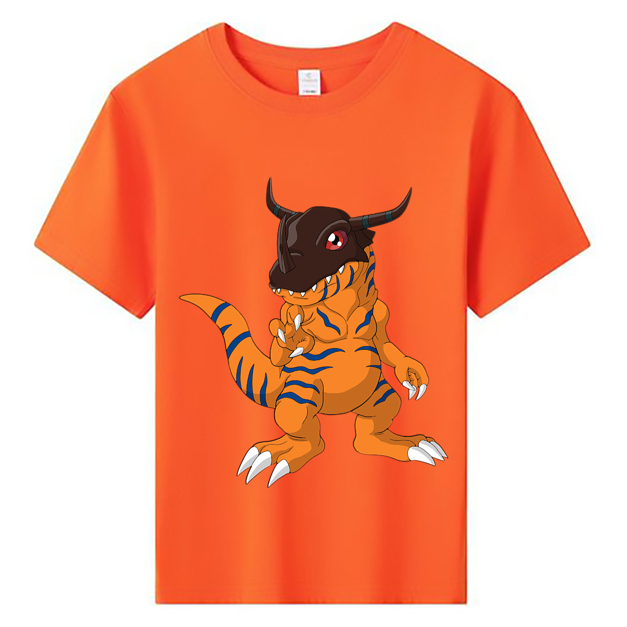 （画像用） Digimon デジタルモンスター/デジモン 綿100％キッズTシャツ（フロントプリント）