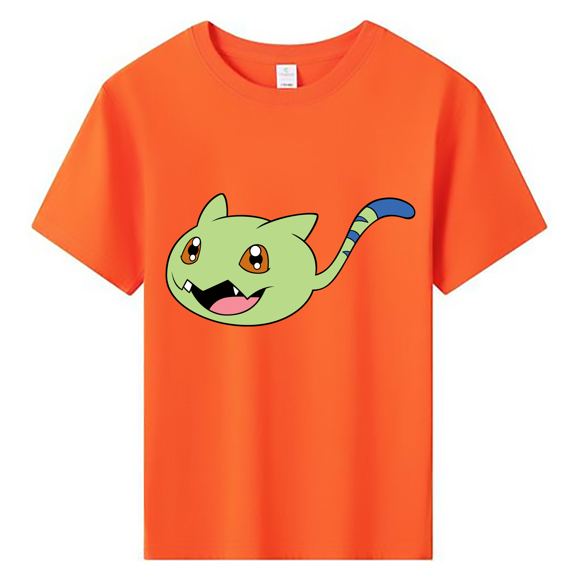 （画像用） Digimon デジタルモンスター/デジモン 綿100％キッズTシャツ（フロントプリント）