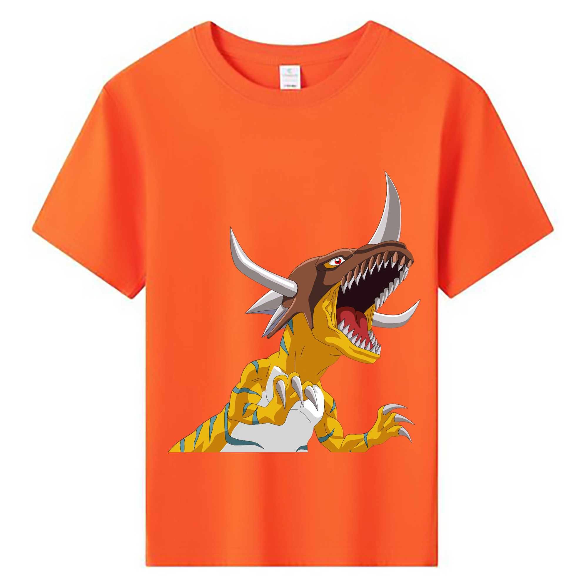 （画像用） Digimon デジタルモンスター/デジモン 綿100％キッズTシャツ（フロントプリント）