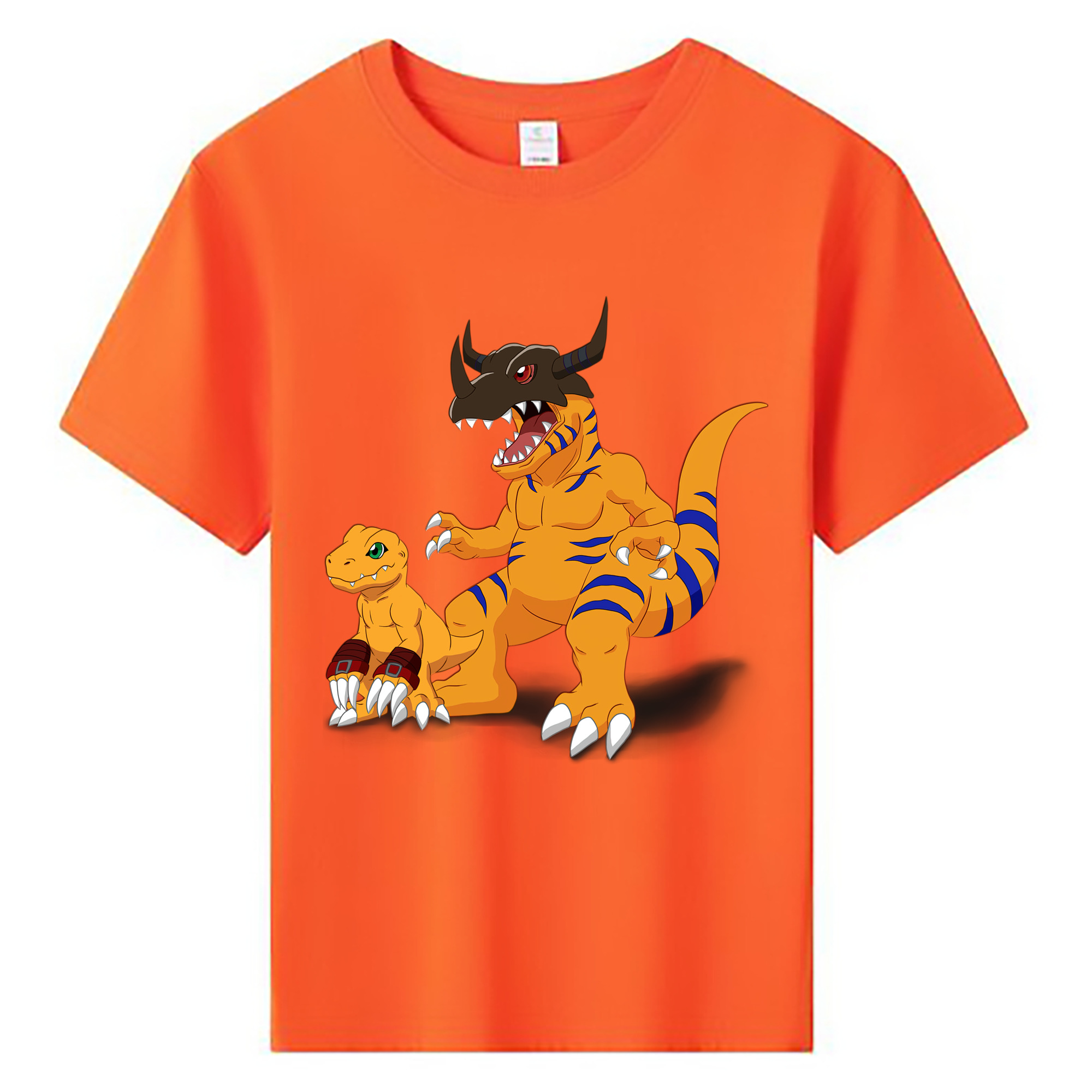 （画像用） Digimon デジタルモンスター/デジモン 綿100％キッズTシャツ（フロントプリント）