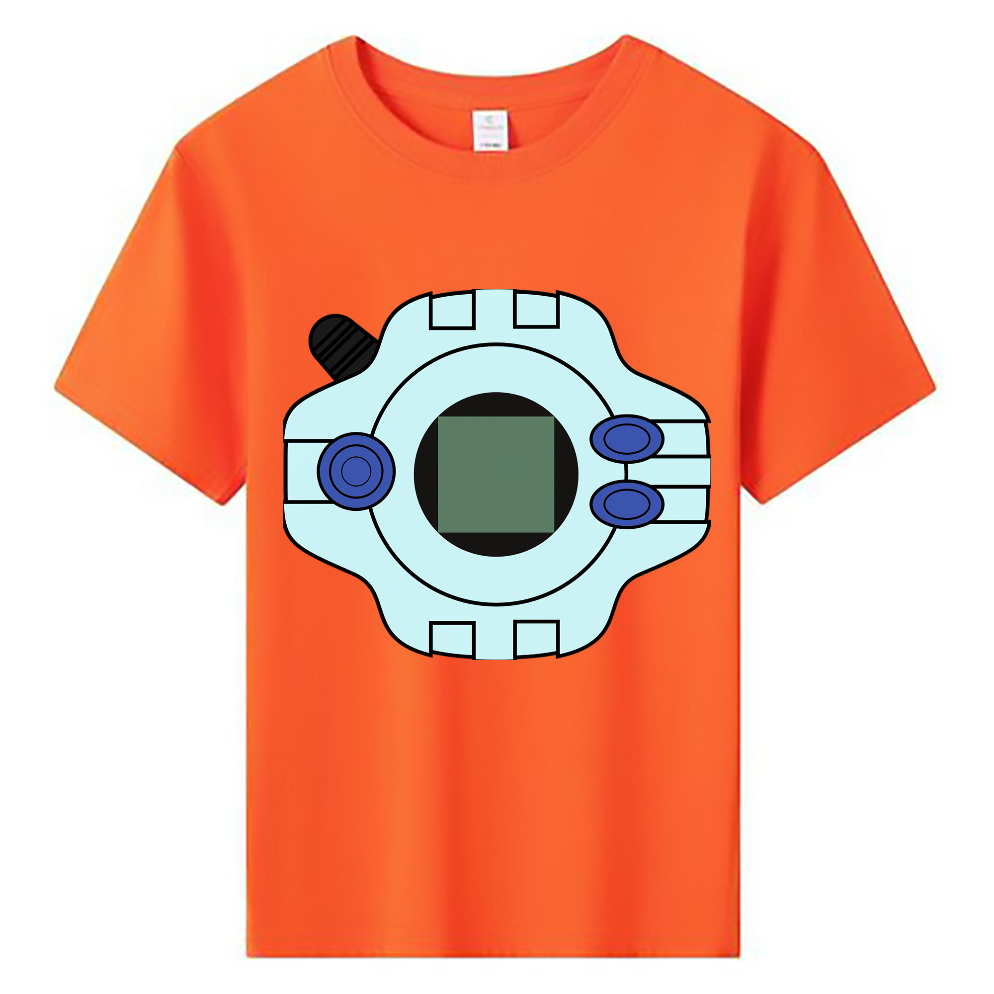（画像用） Digimon デジタルモンスター/デジモン 綿100％キッズTシャツ（フロントプリント）