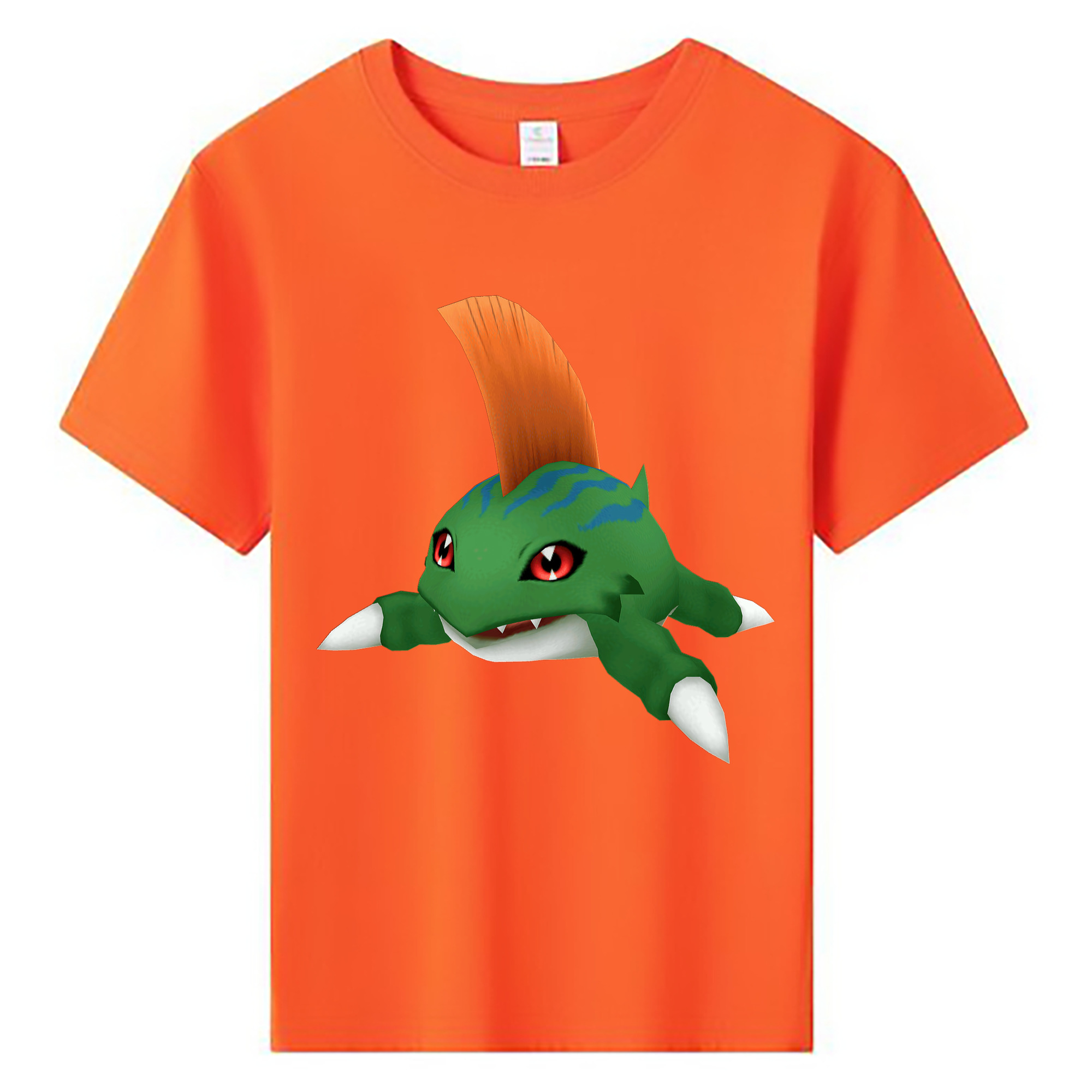 （画像用） Digimon デジタルモンスター/デジモン 綿100％キッズTシャツ（フロントプリント）