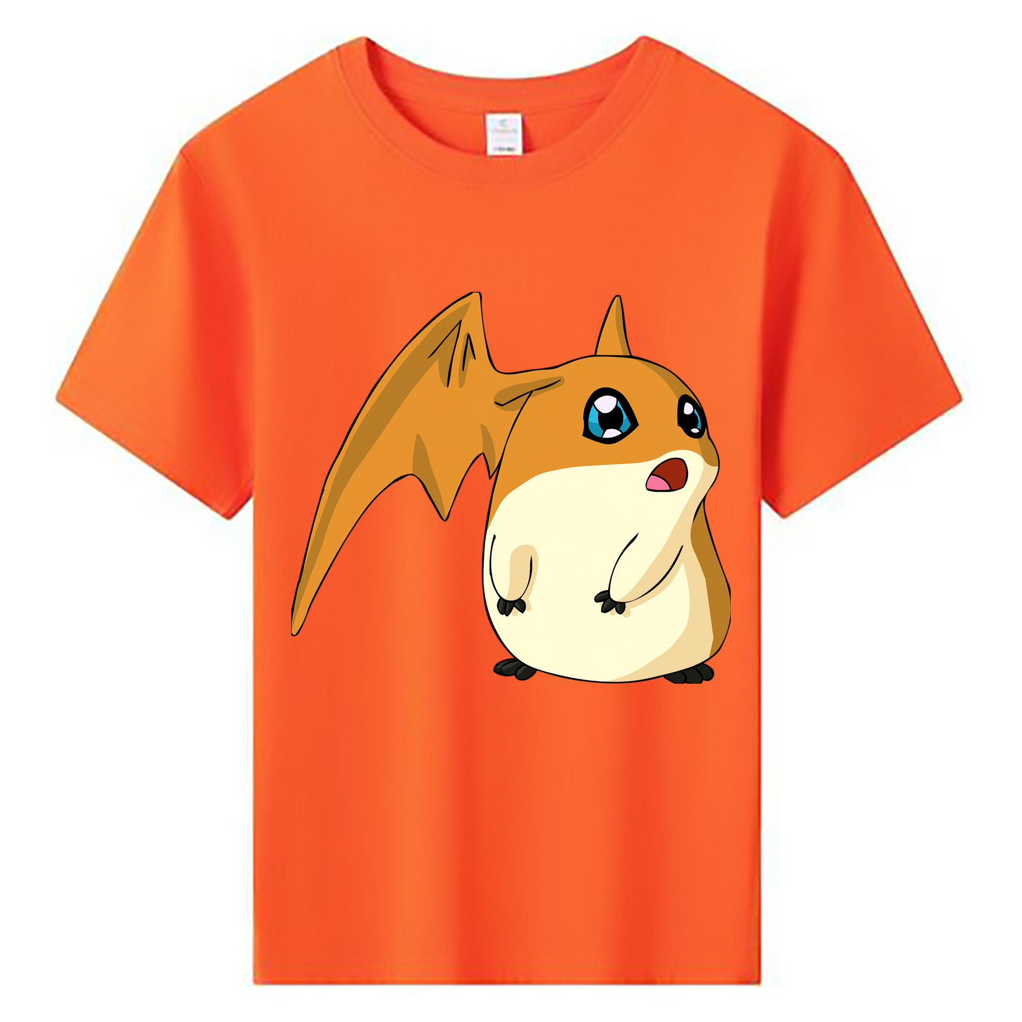 （画像用） Digimon デジタルモンスター/デジモン 綿100％キッズTシャツ（フロントプリント）
