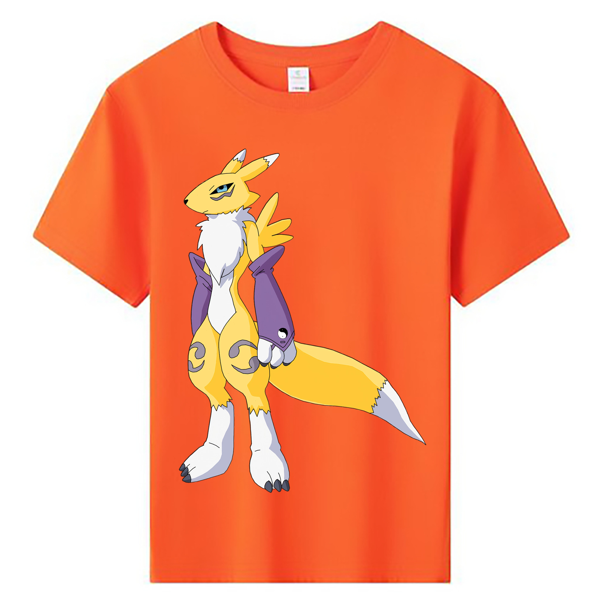（画像用） Digimon デジタルモンスター/デジモン 綿100％キッズTシャツ（フロントプリント）