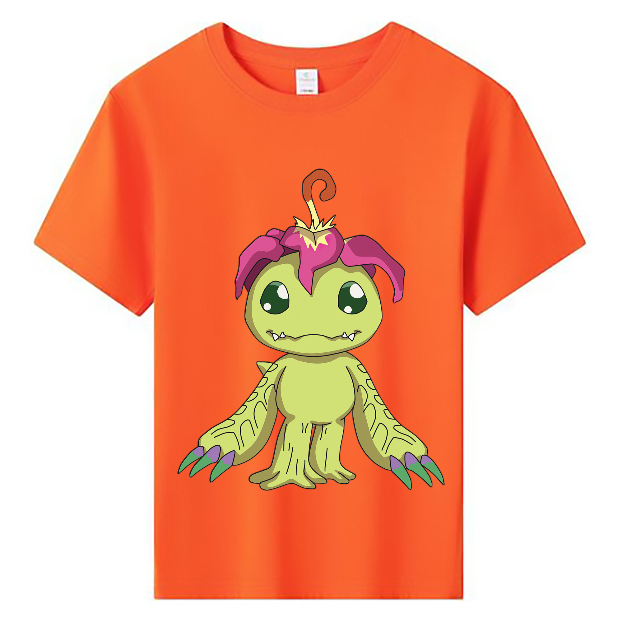 （画像用） Digimon デジタルモンスター/デジモン 綿100％キッズTシャツ（フロントプリント）