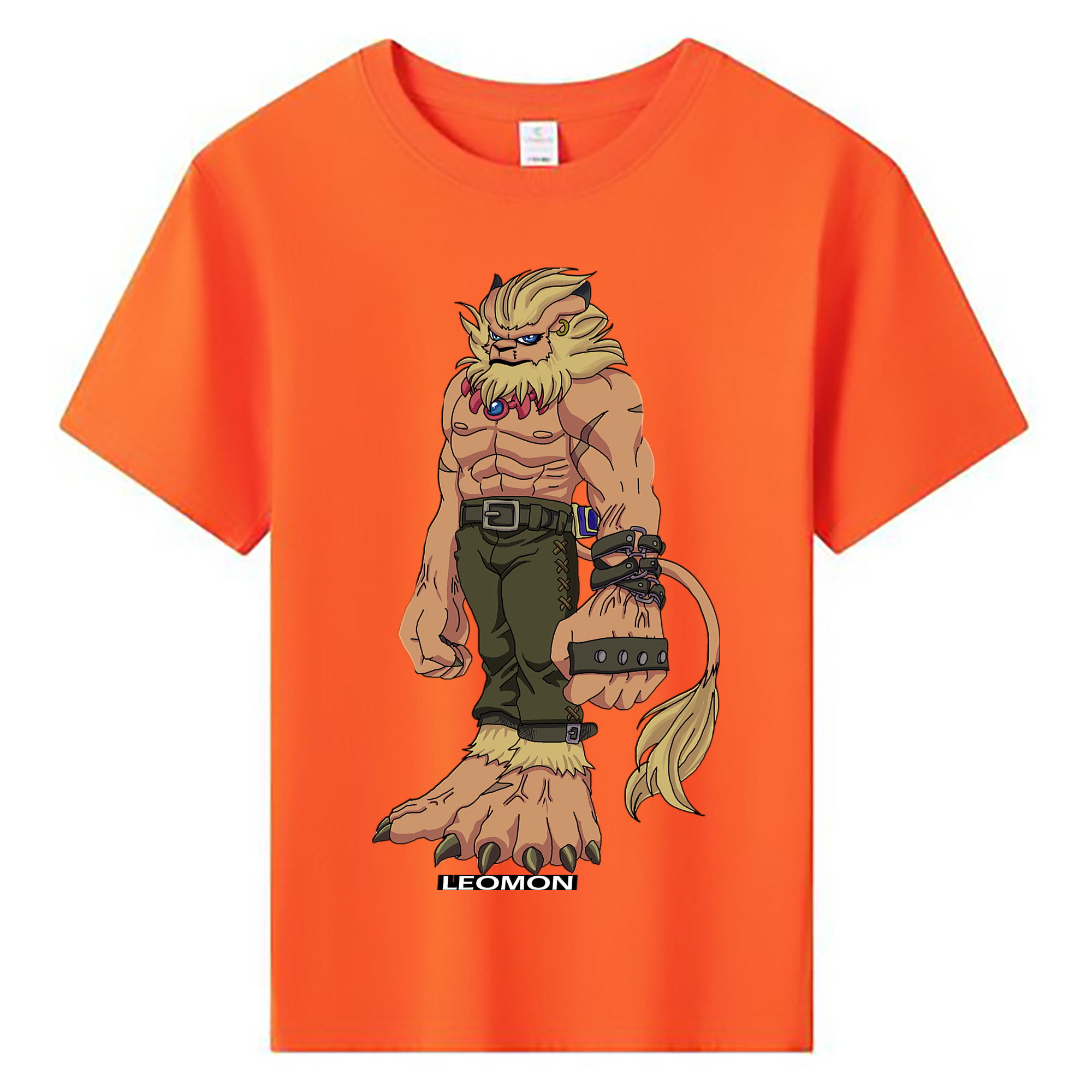 （画像用） Digimon デジタルモンスター/デジモン 綿100％キッズTシャツ（フロントプリント）
