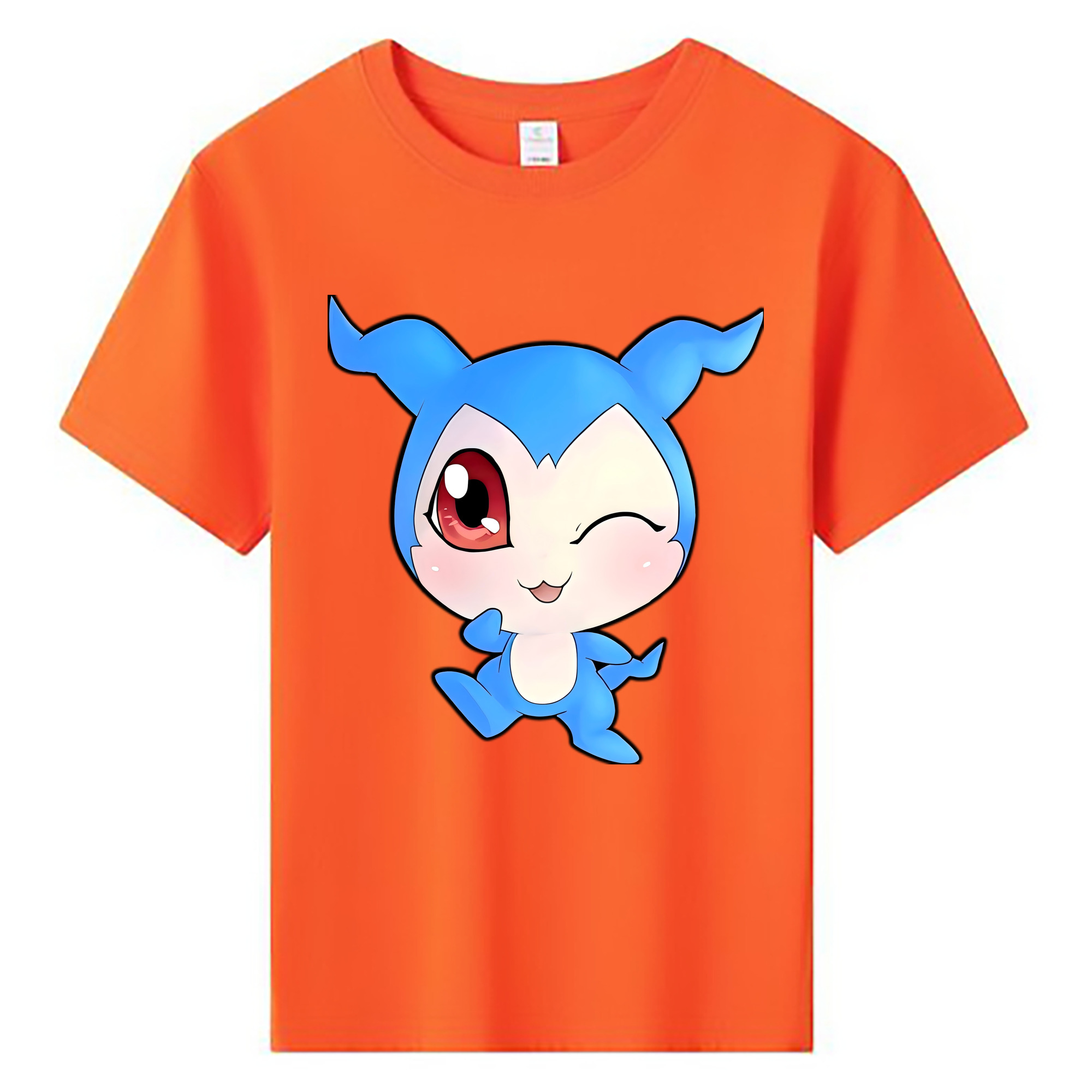 （画像用） Digimon デジタルモンスター/デジモン 綿100％キッズTシャツ（フロントプリント）