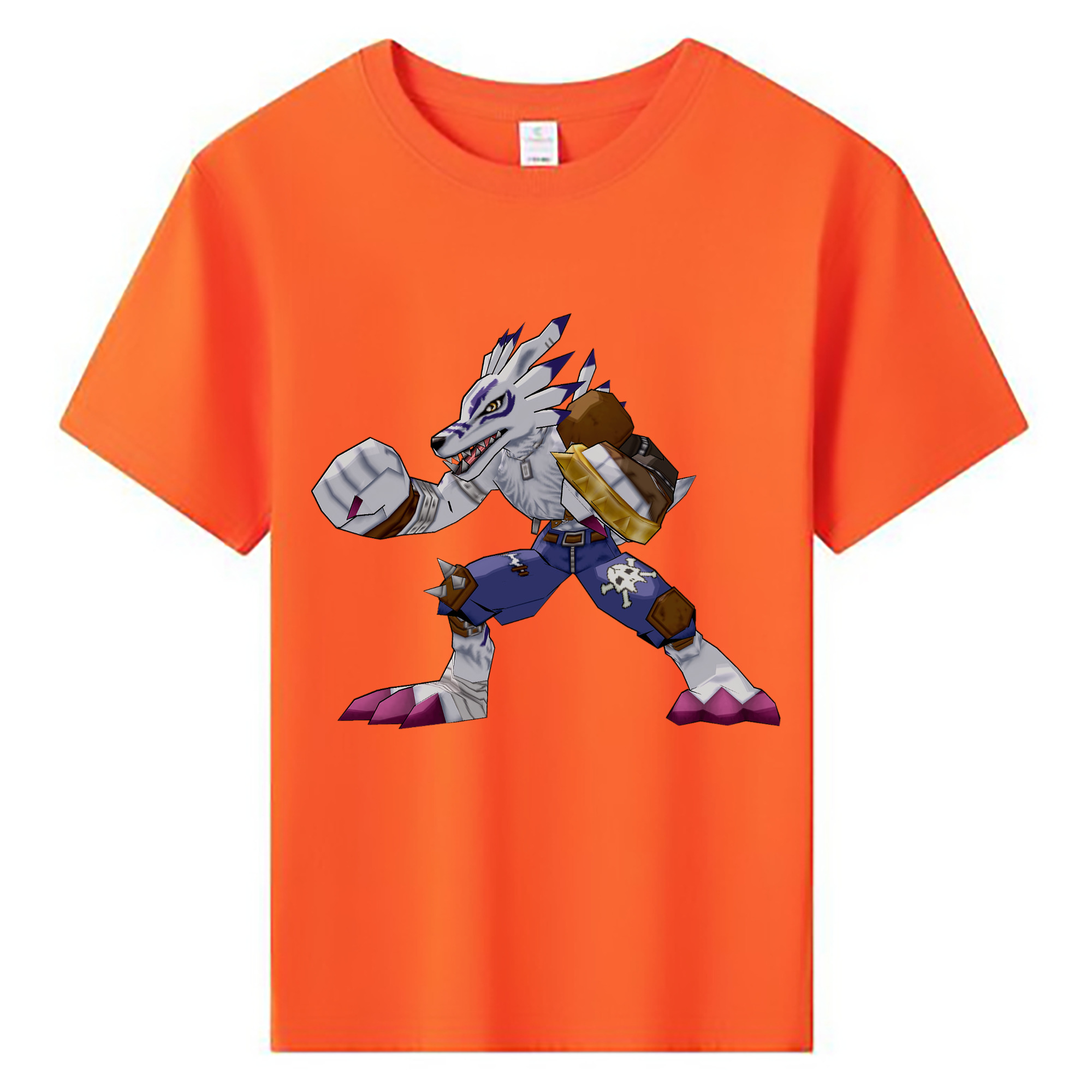（画像用） Digimon デジタルモンスター/デジモン 綿100％キッズTシャツ（フロントプリント）