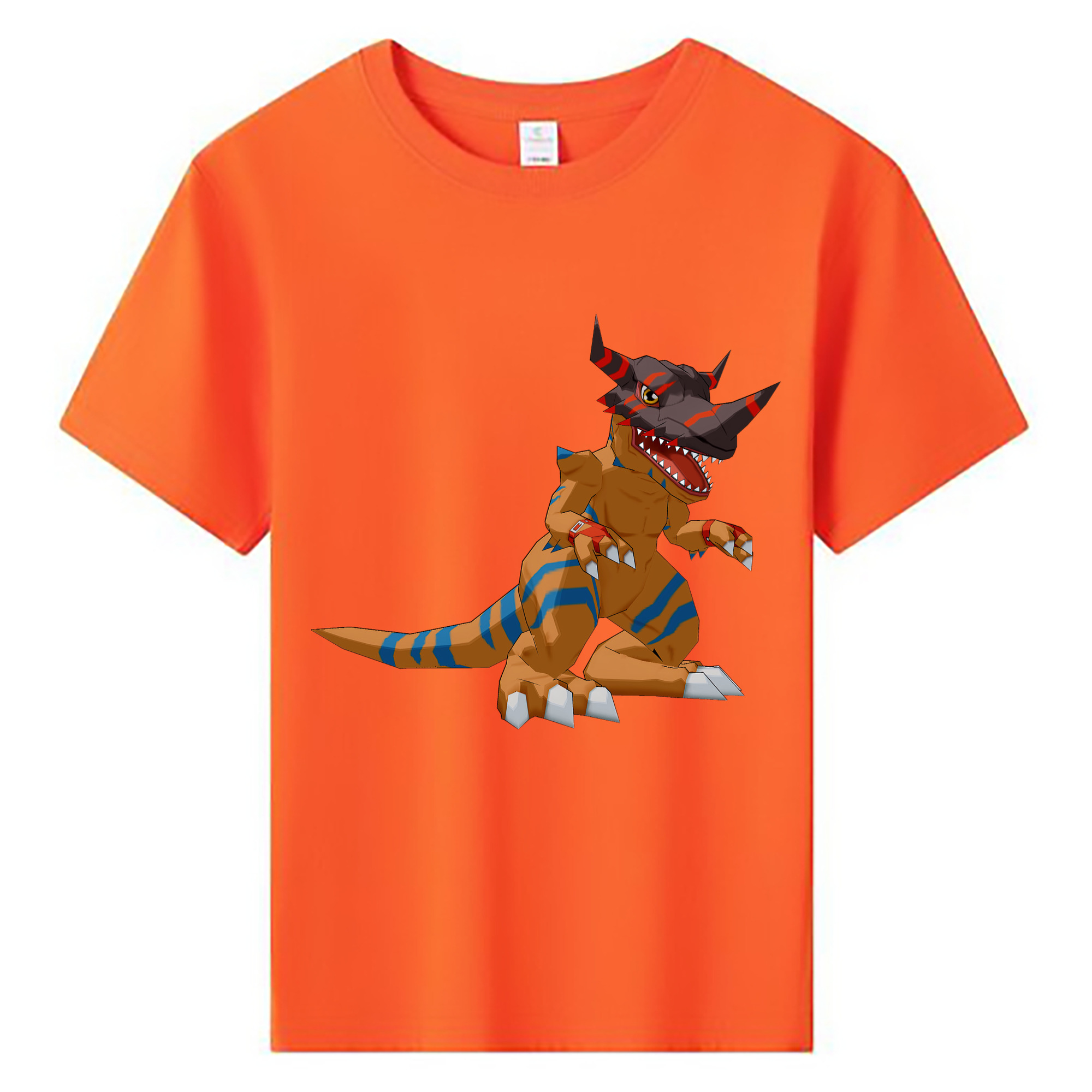 （画像用） Digimon デジタルモンスター/デジモン 綿100％キッズTシャツ（フロントプリント）