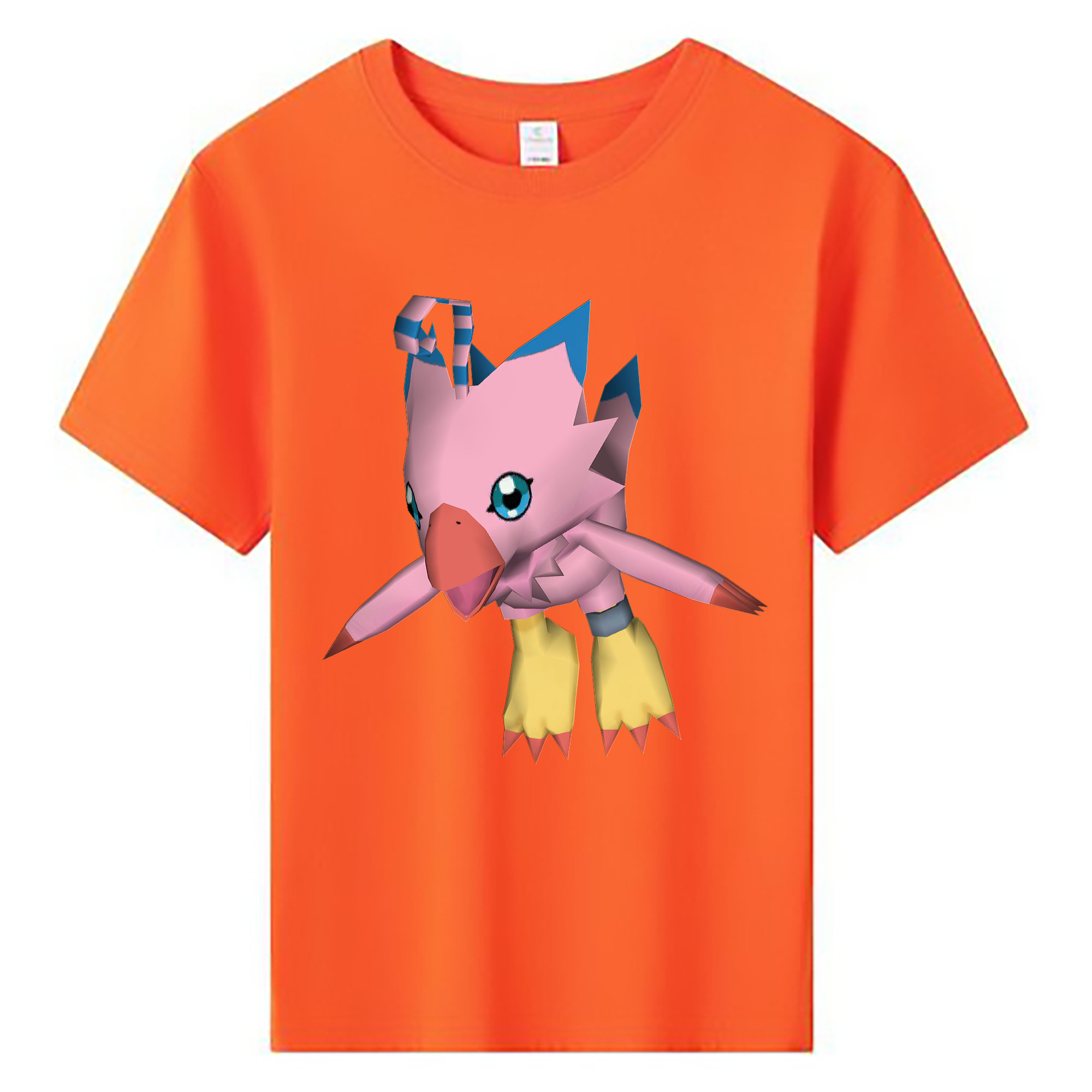 （画像用） Digimon デジタルモンスター/デジモン 綿100％キッズTシャツ（フロントプリント）