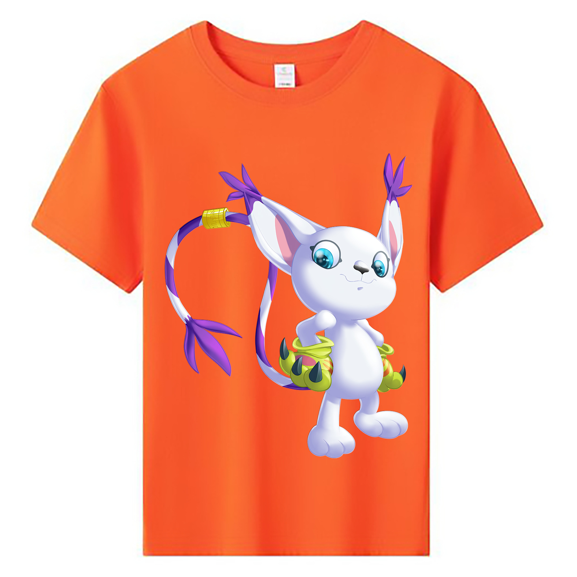 （画像用） Digimon デジタルモンスター/デジモン 綿100％キッズTシャツ（フロントプリント）
