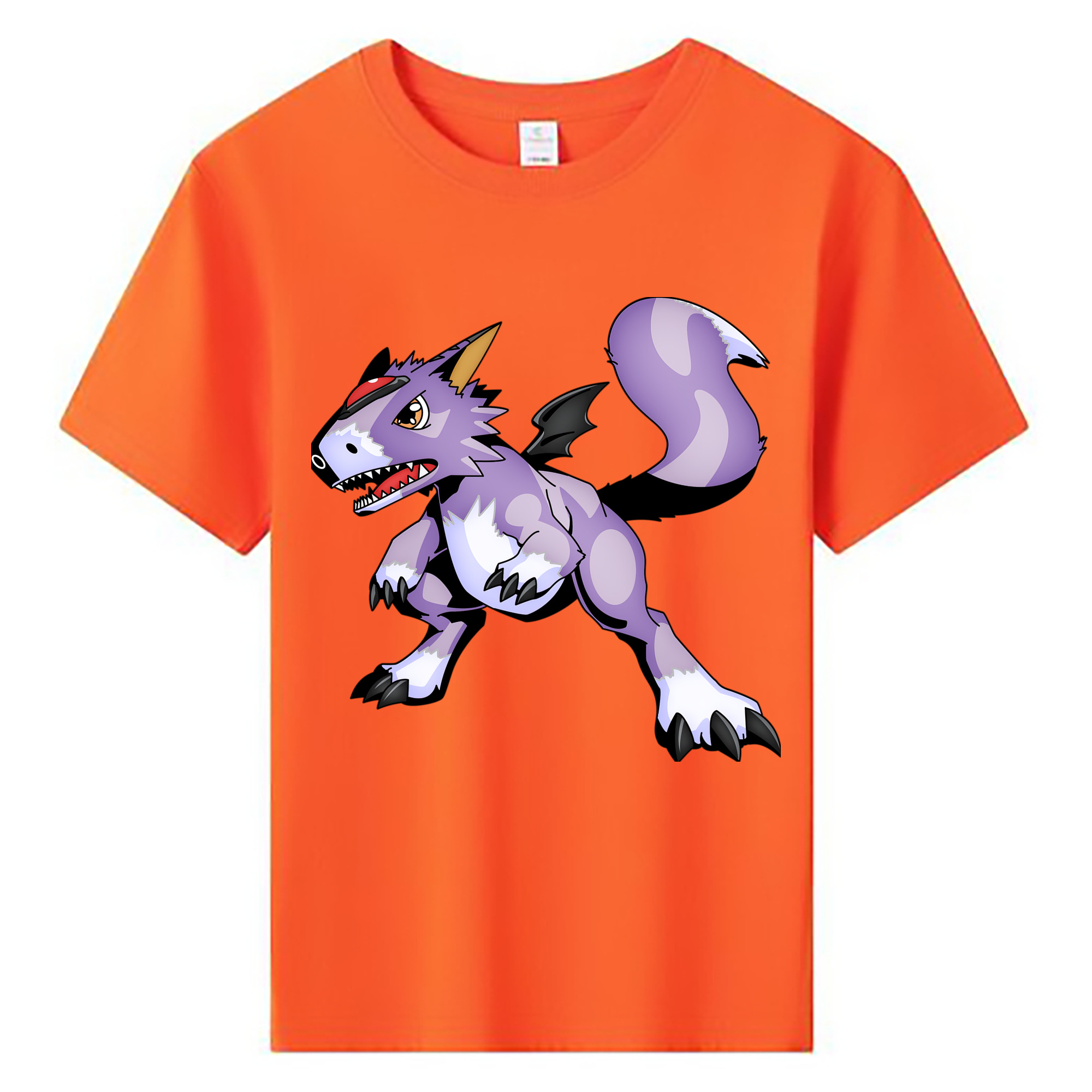 （画像用） Digimon デジタルモンスター/デジモン 綿100％キッズTシャツ（フロントプリント）