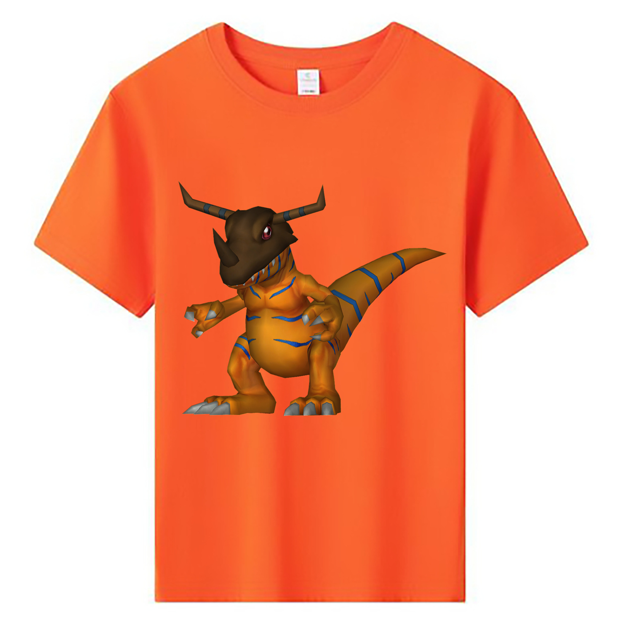 （画像用） Digimon デジタルモンスター/デジモン 綿100％キッズTシャツ（フロントプリント）