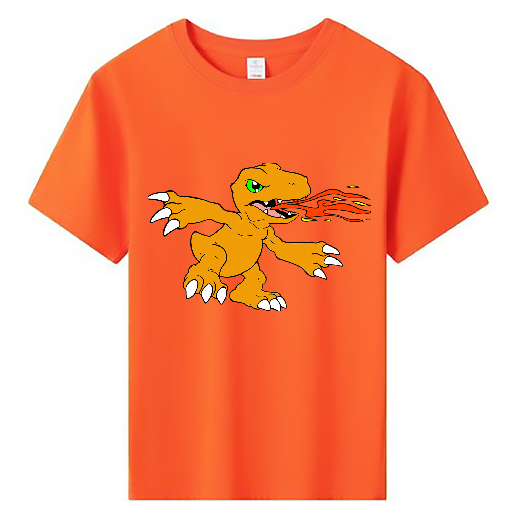 （画像用） Digimon デジタルモンスター/デジモン 綿100％キッズTシャツ（フロントプリント）