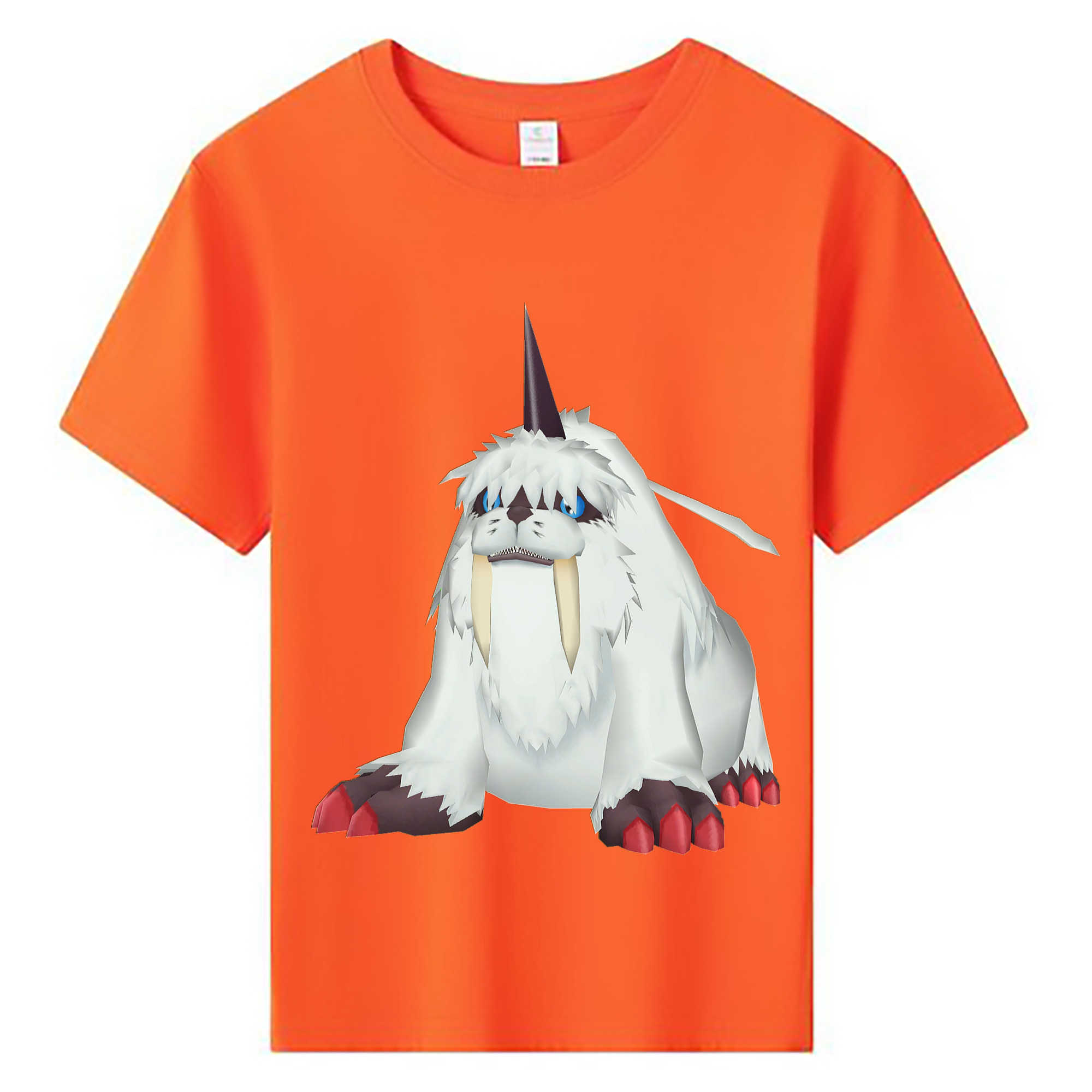 （画像用） Digimon デジタルモンスター/デジモン 綿100％キッズTシャツ（フロントプリント）