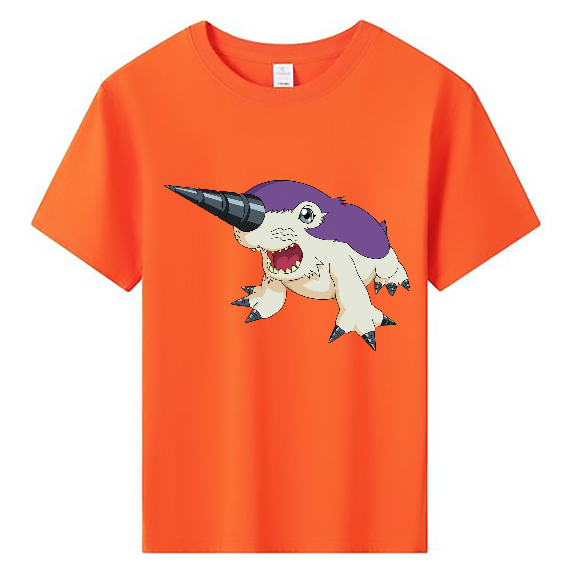 （画像用） Digimon デジタルモンスター/デジモン 綿100％キッズTシャツ（フロントプリント）