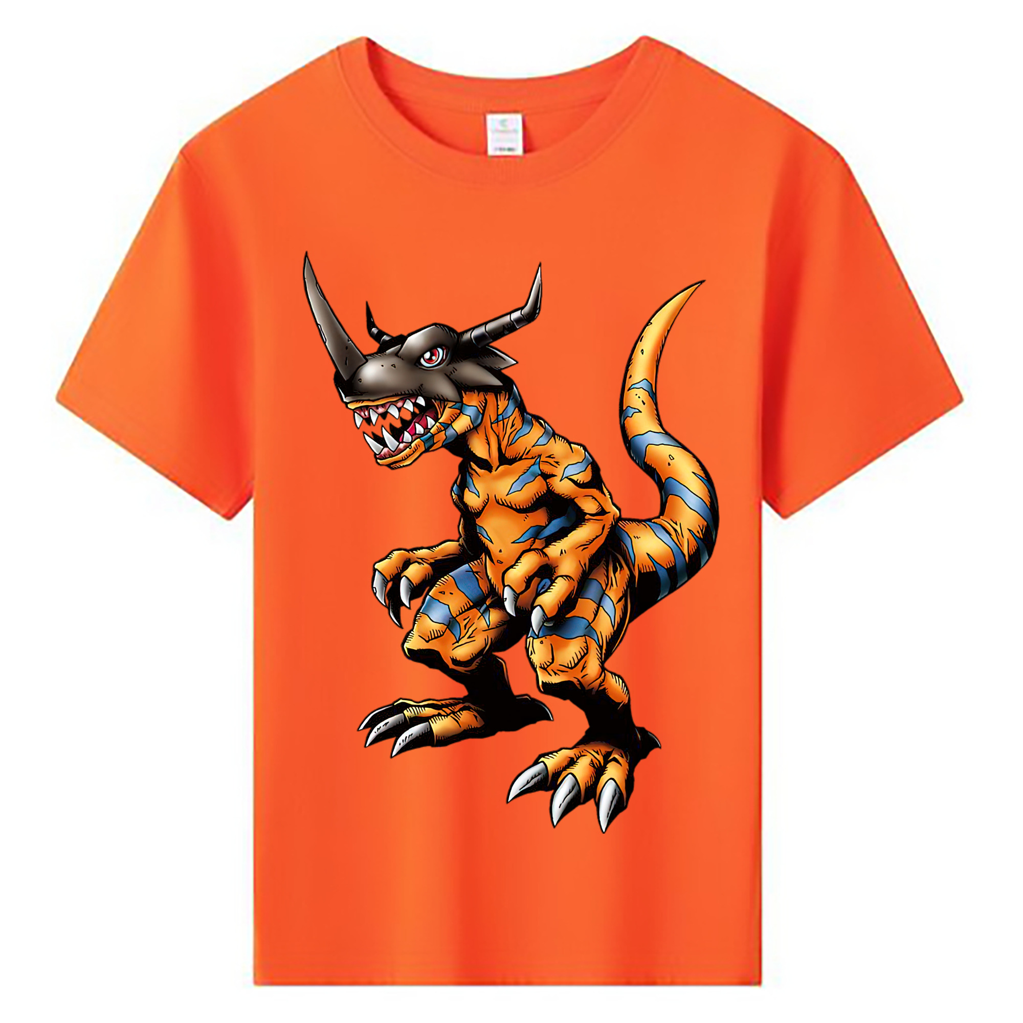 （画像用） Digimon デジタルモンスター/デジモン 綿100％キッズTシャツ（フロントプリント）