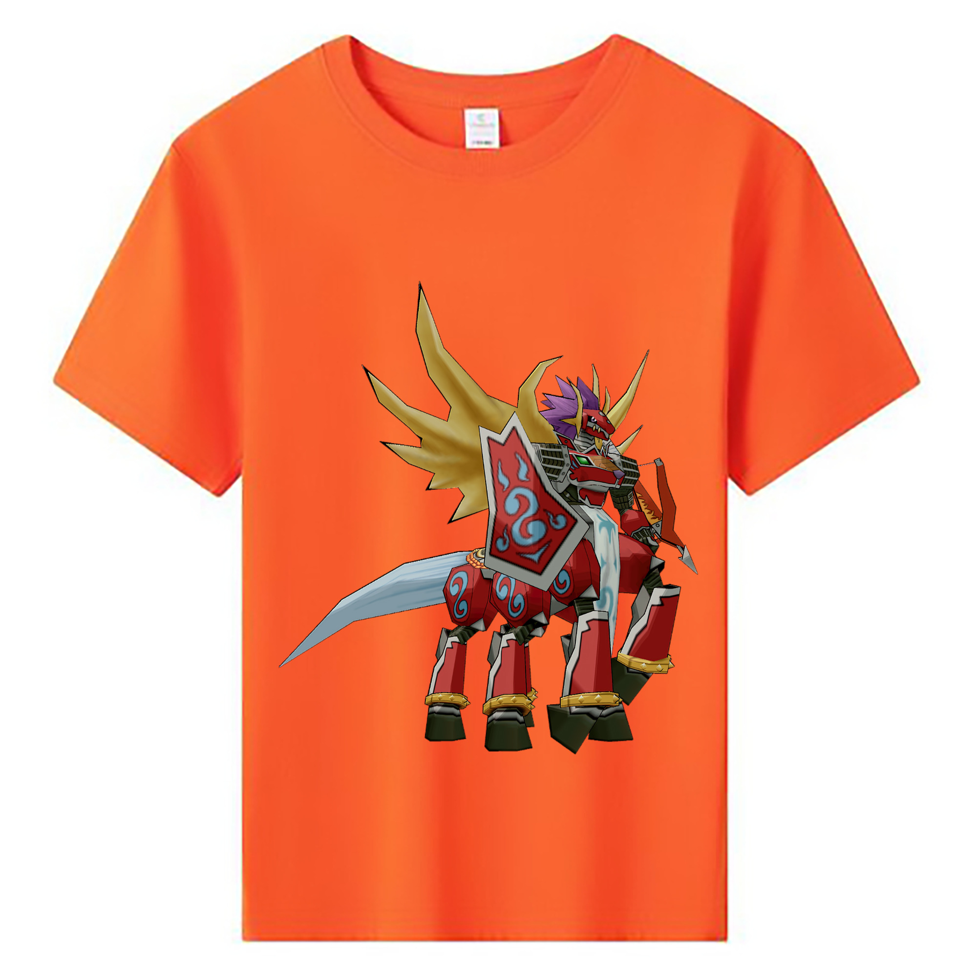 （画像用） Digimon デジタルモンスター/デジモン 綿100％キッズTシャツ（フロントプリント）