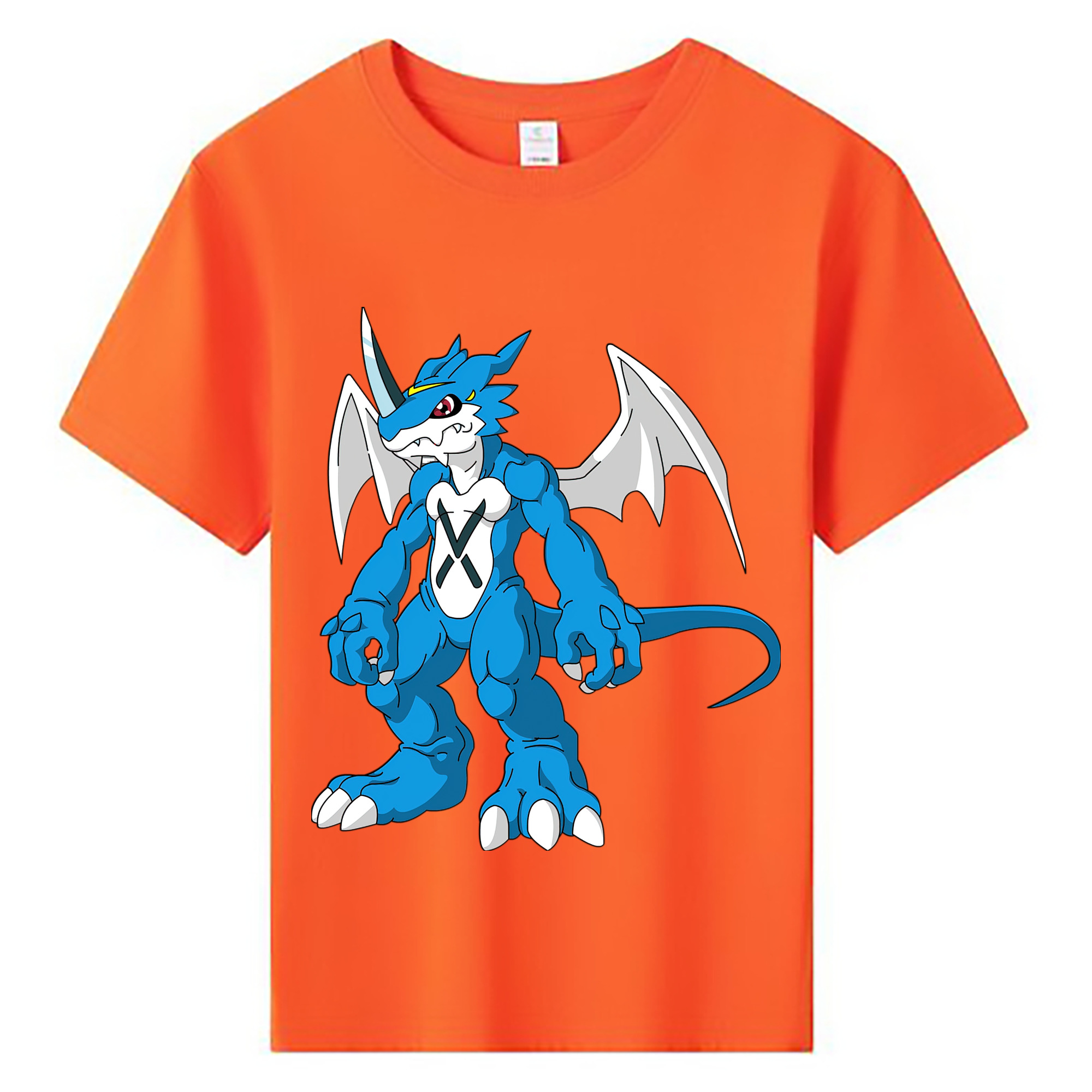 （画像用） Digimon デジタルモンスター/デジモン 綿100％キッズTシャツ（フロントプリント）