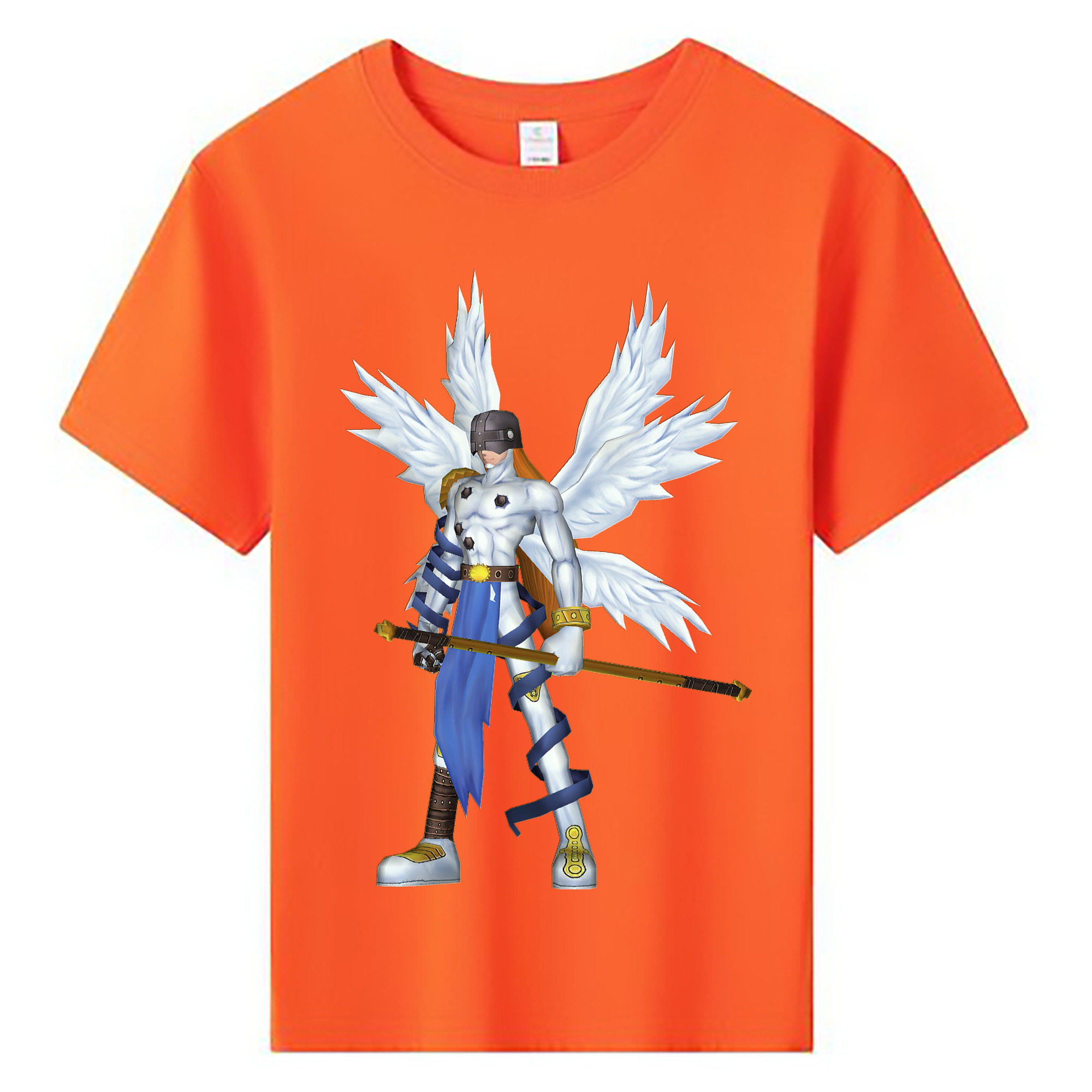 （画像用） Digimon デジタルモンスター/デジモン 綿100％キッズTシャツ（フロントプリント）