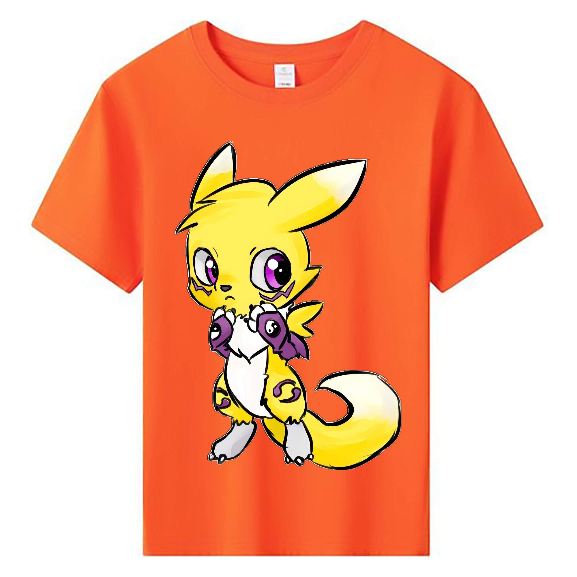 （画像用） Digimon デジタルモンスター/デジモン 綿100％キッズTシャツ（フロントプリント）