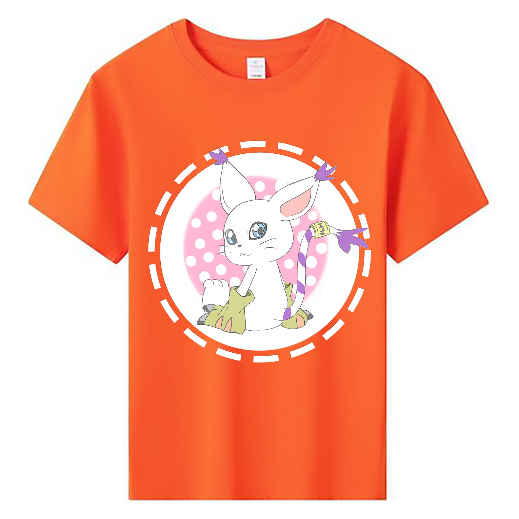 （画像用） Digimon デジタルモンスター/デジモン 綿100％キッズTシャツ（フロントプリント）