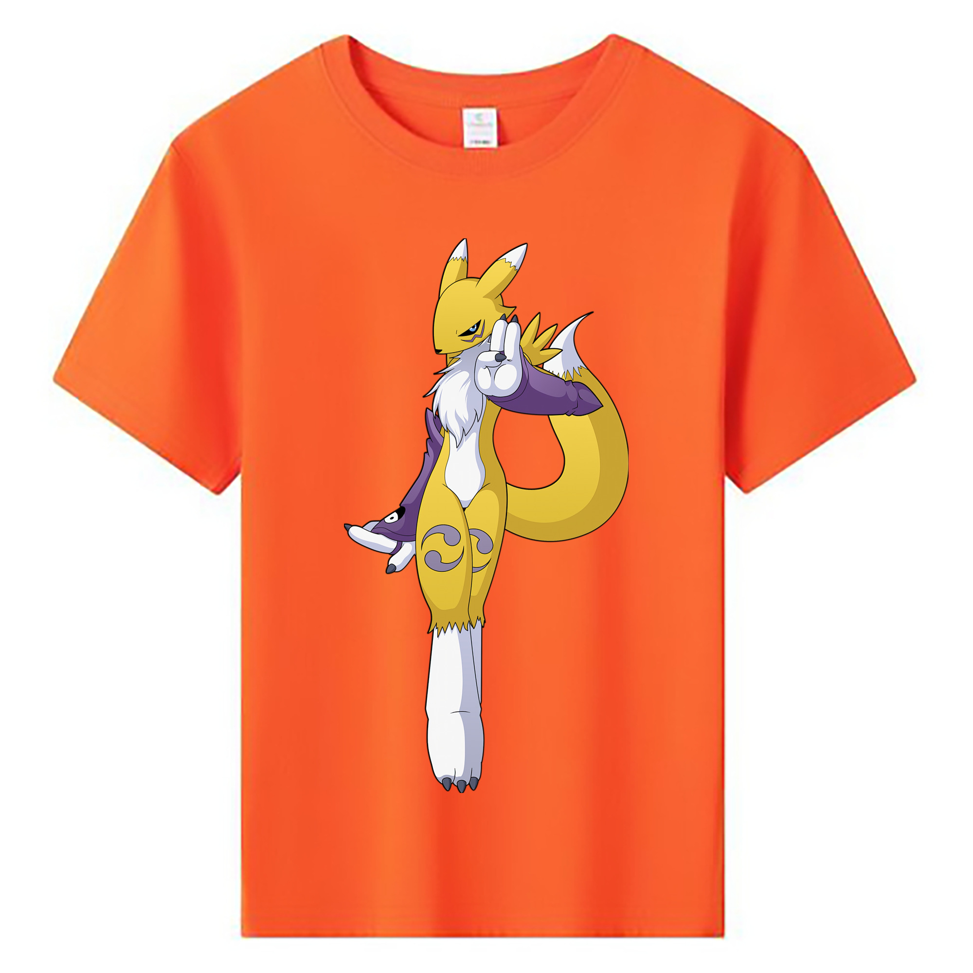 （画像用） Digimon デジタルモンスター/デジモン 綿100％キッズTシャツ（フロントプリント）