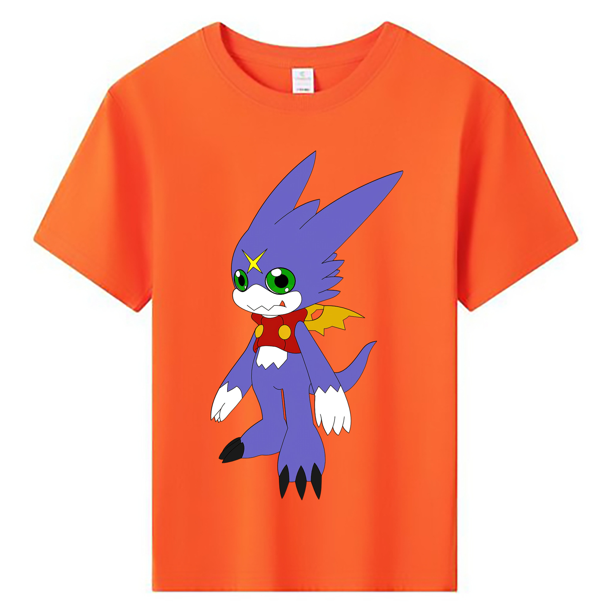 （画像用） Digimon デジタルモンスター/デジモン 綿100％キッズTシャツ（フロントプリント）