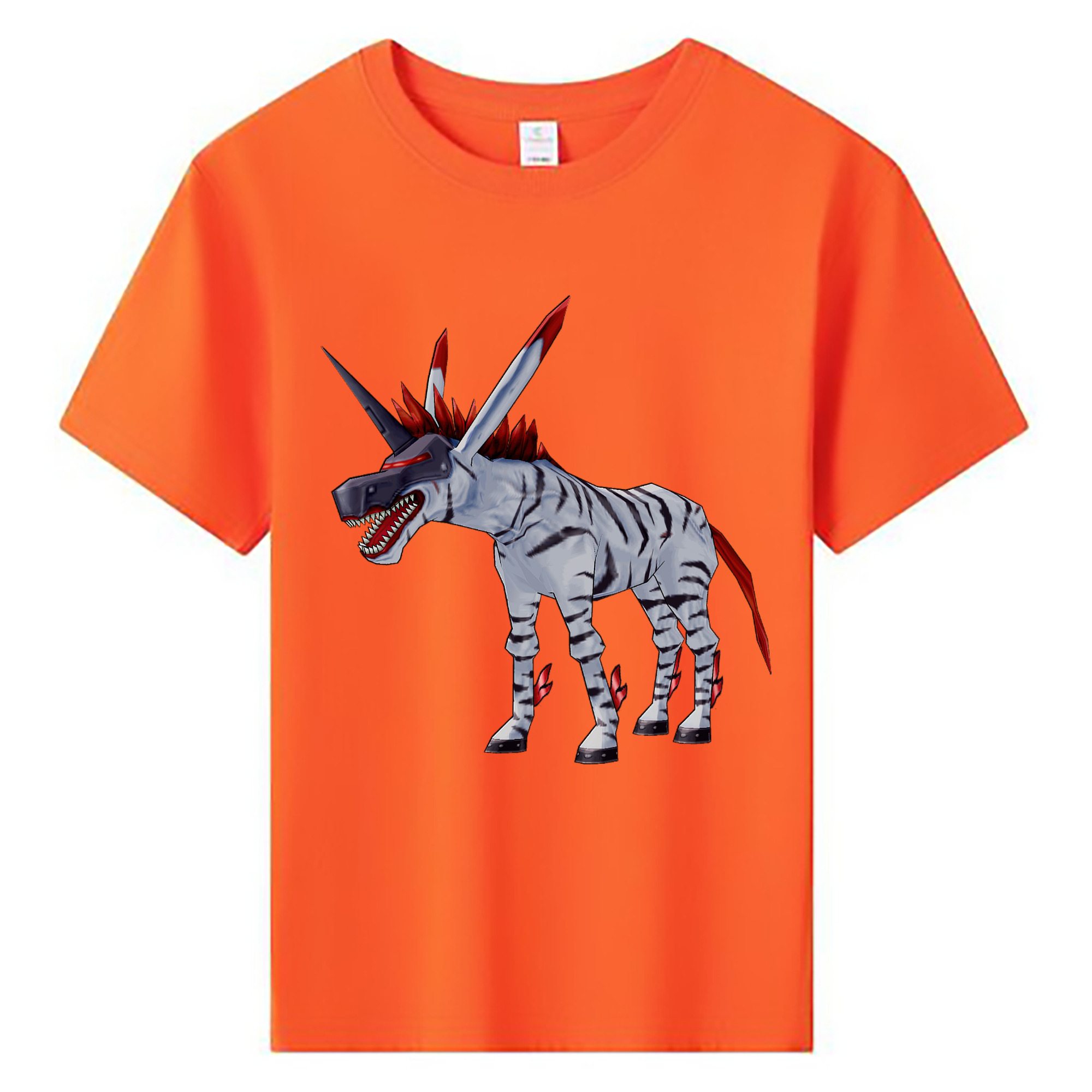 （画像用） Digimon デジタルモンスター/デジモン 綿100％キッズTシャツ（フロントプリント）