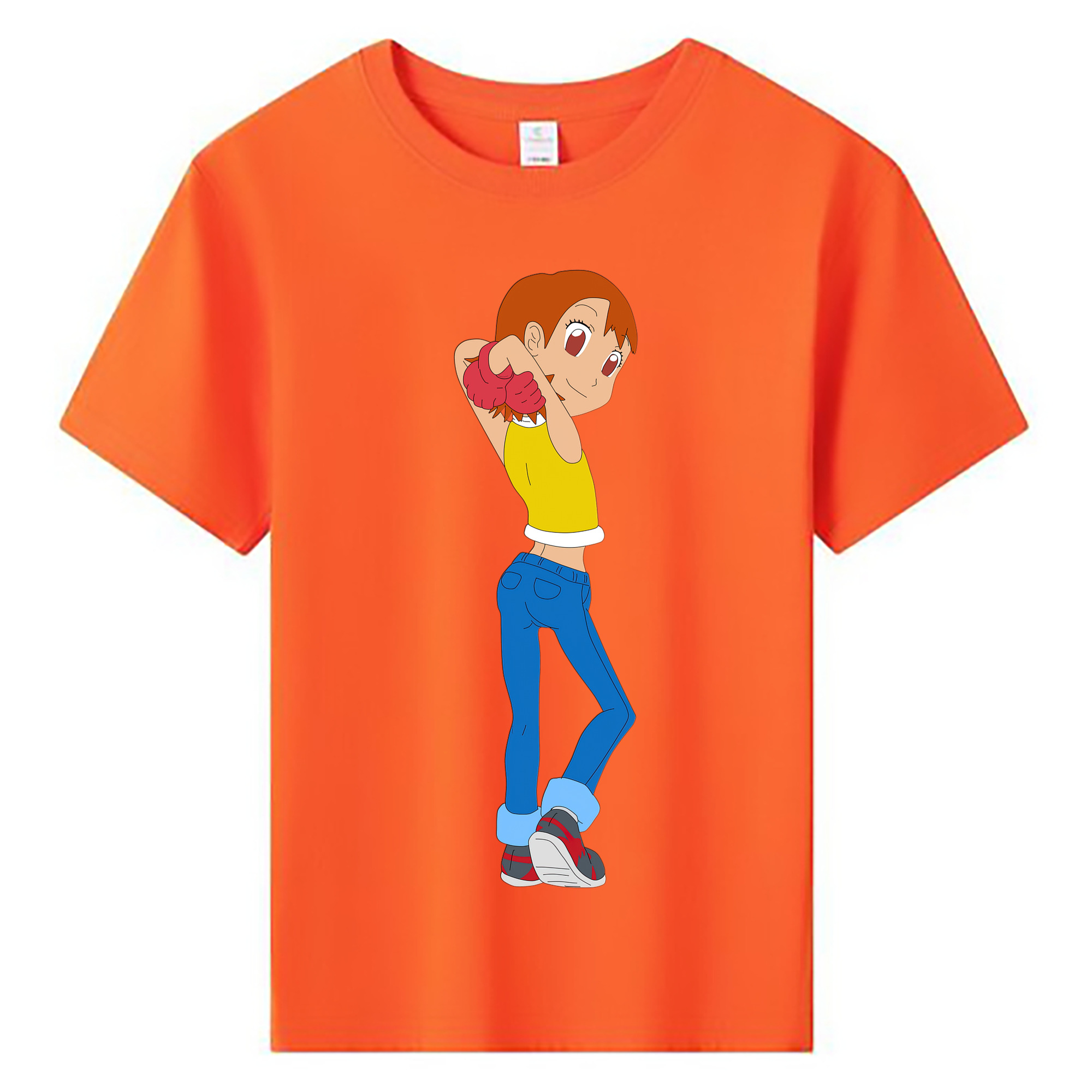 （画像用） Digimon デジタルモンスター/デジモン 綿100％キッズTシャツ（フロントプリント）