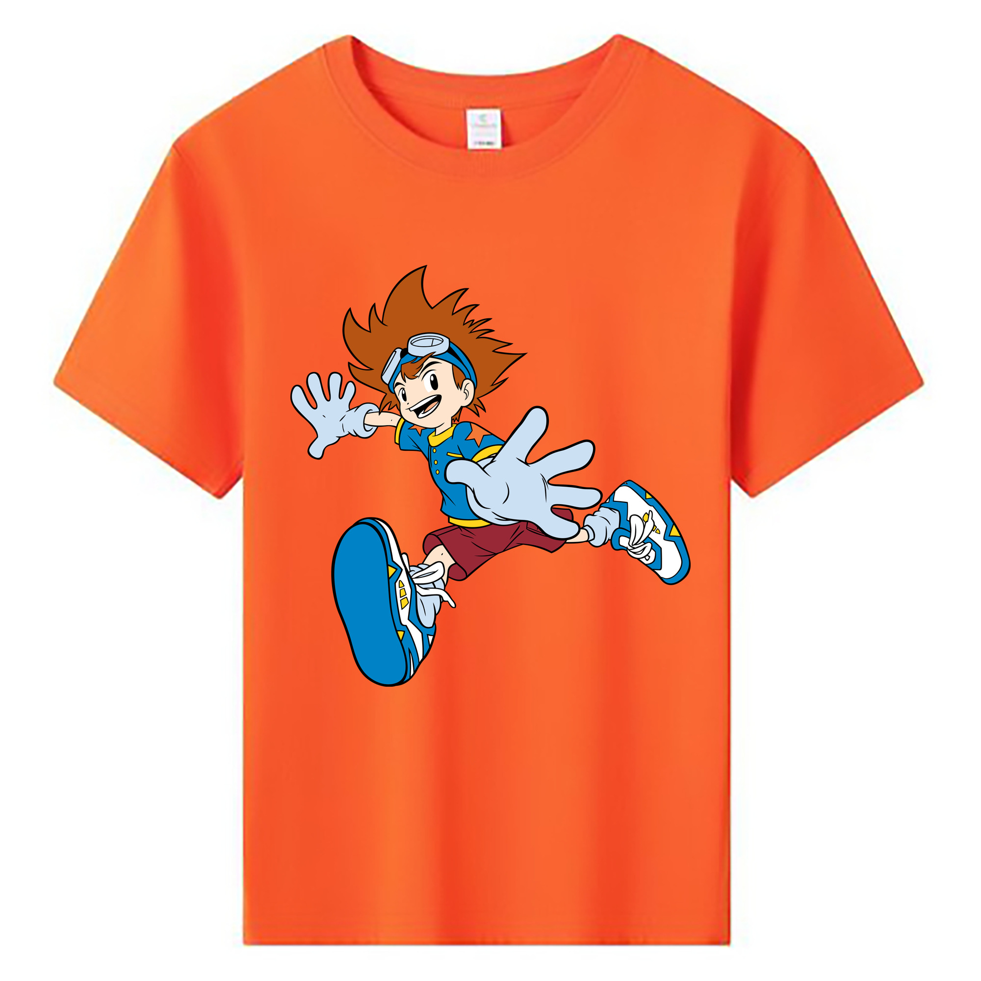 （画像用） Digimon デジタルモンスター/デジモン 綿100％キッズTシャツ（フロントプリント）