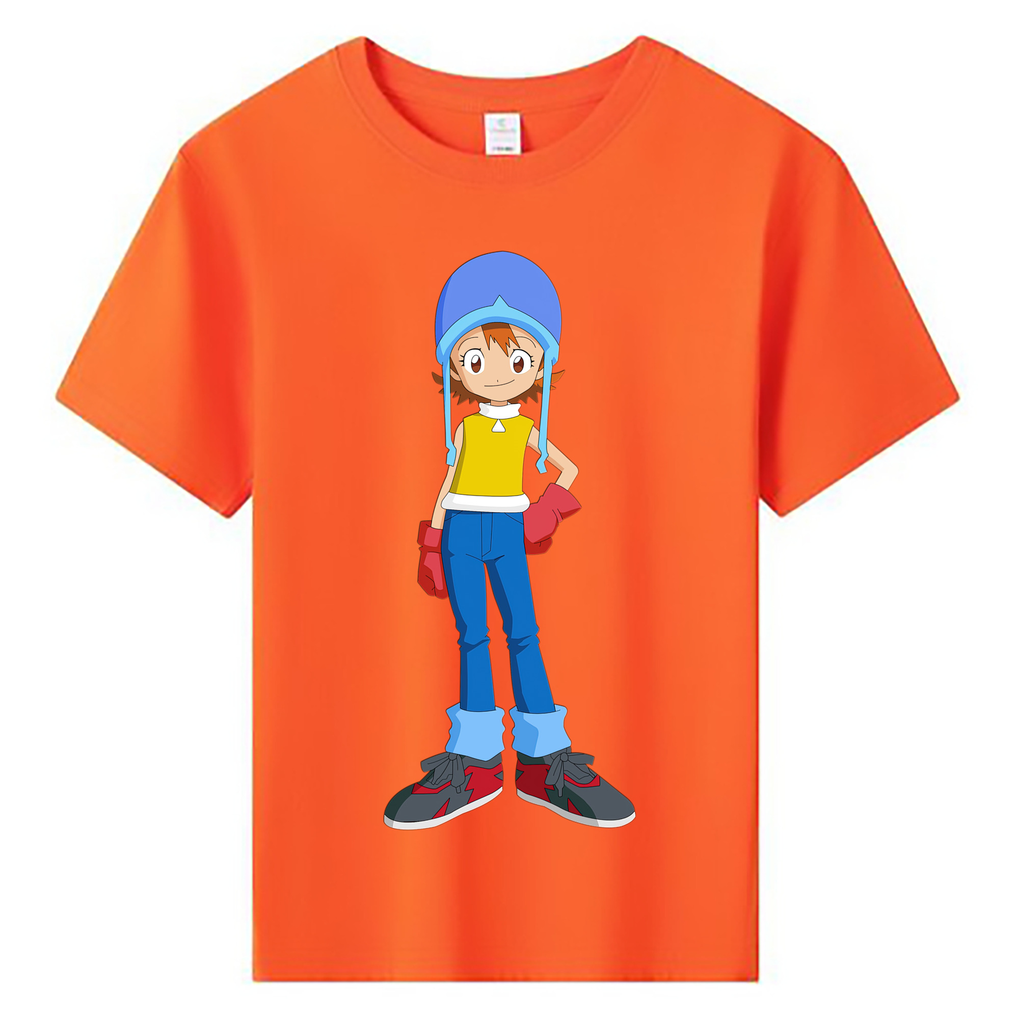 （画像用） Digimon デジタルモンスター/デジモン 綿100％キッズTシャツ（フロントプリント）