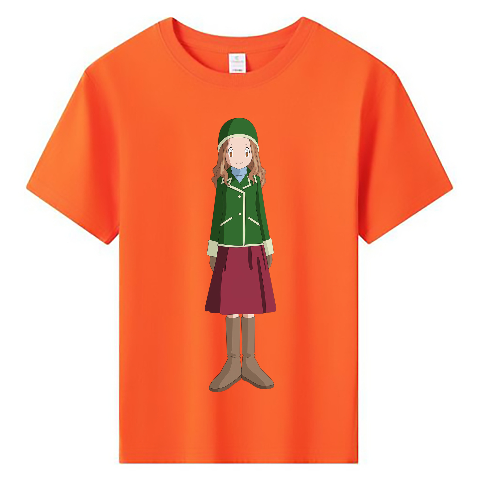 （画像用） Digimon デジタルモンスター/デジモン 綿100％キッズTシャツ（フロントプリント）