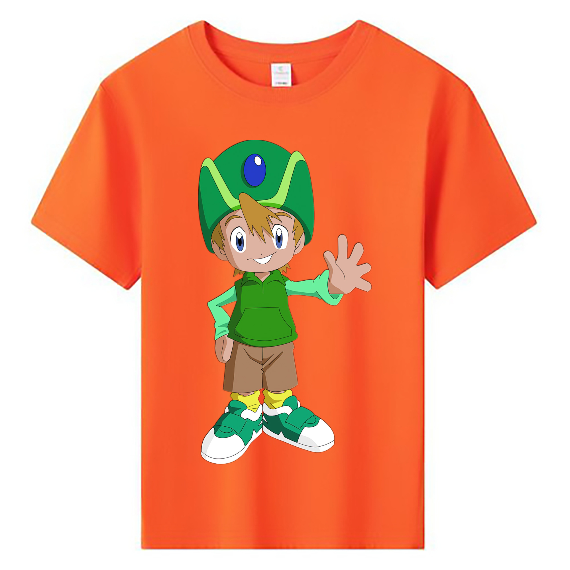 （画像用） Digimon デジタルモンスター/デジモン 綿100％キッズTシャツ（フロントプリント）