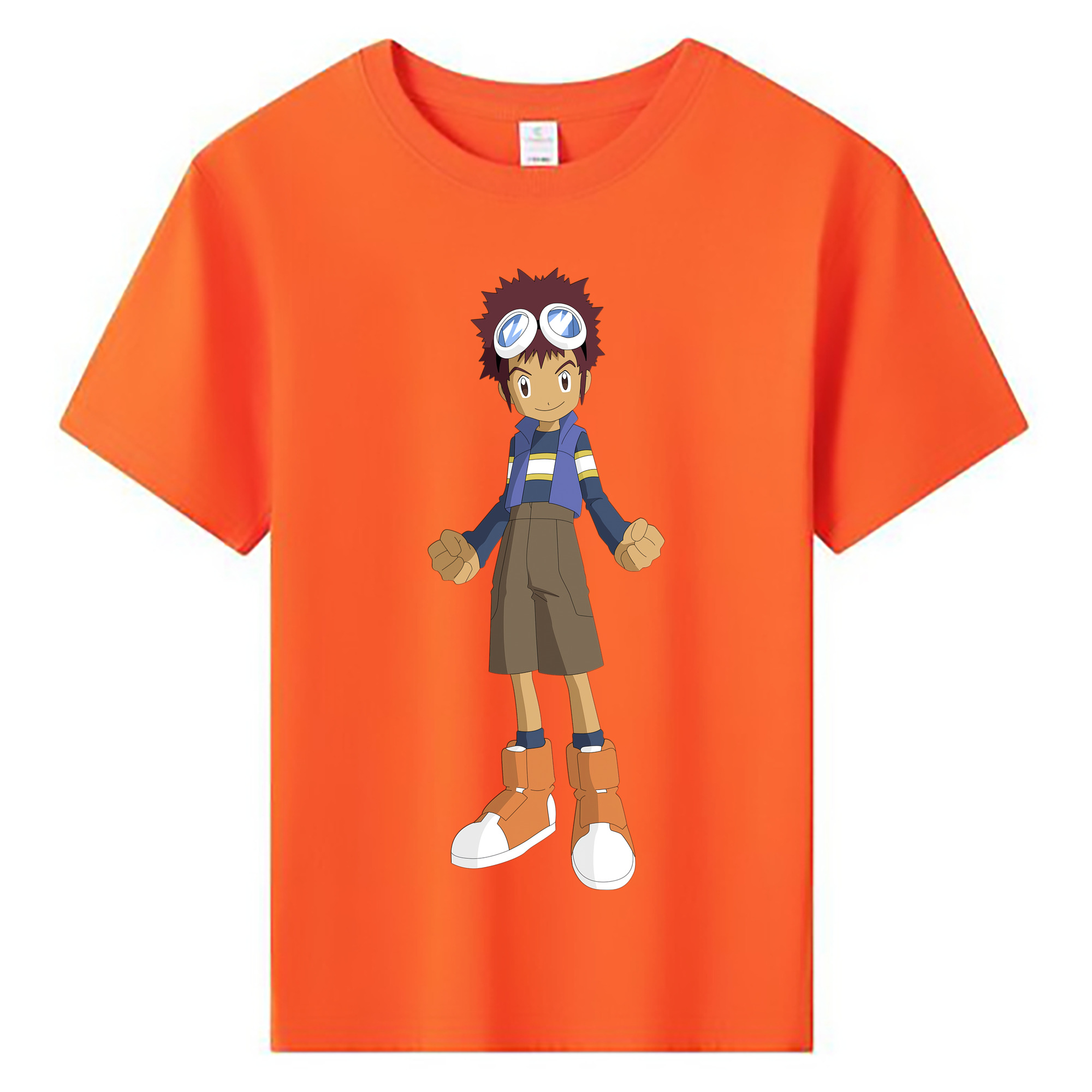 （画像用） Digimon デジタルモンスター/デジモン 綿100％キッズTシャツ（フロントプリント）