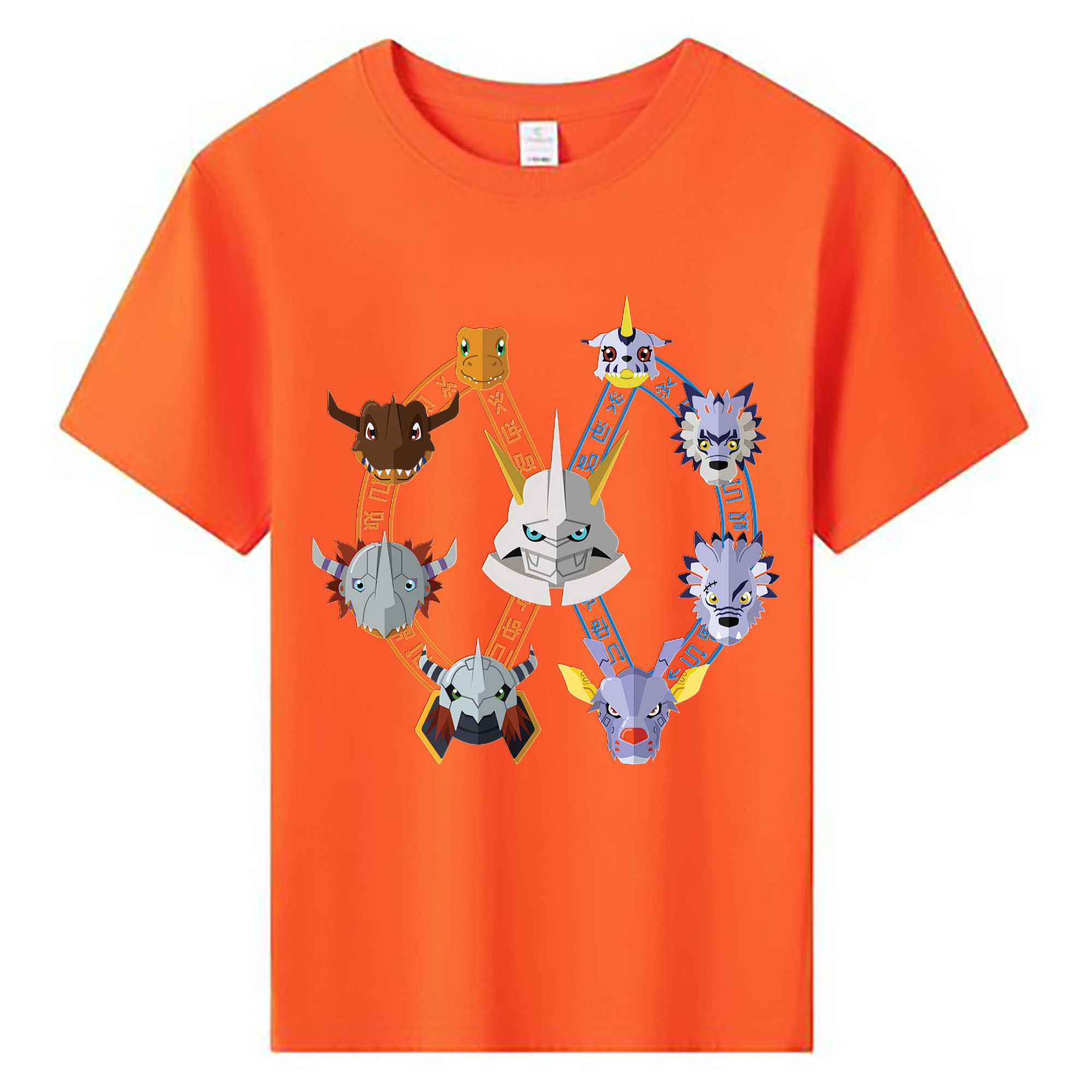 （画像用） Digimon デジタルモンスター/デジモン 綿100％キッズTシャツ（フロントプリント）