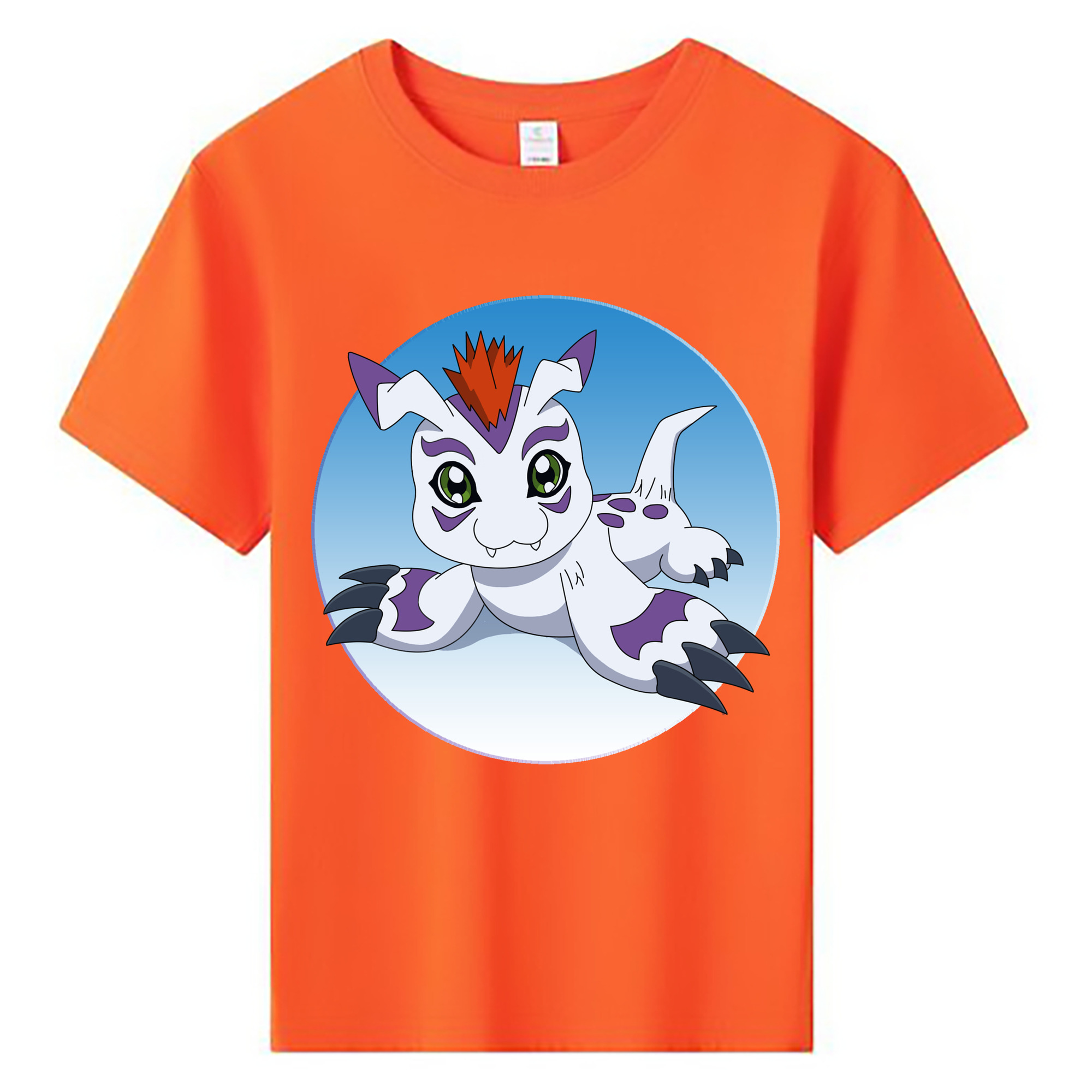 （画像用） Digimon デジタルモンスター/デジモン 綿100％キッズTシャツ（フロントプリント）