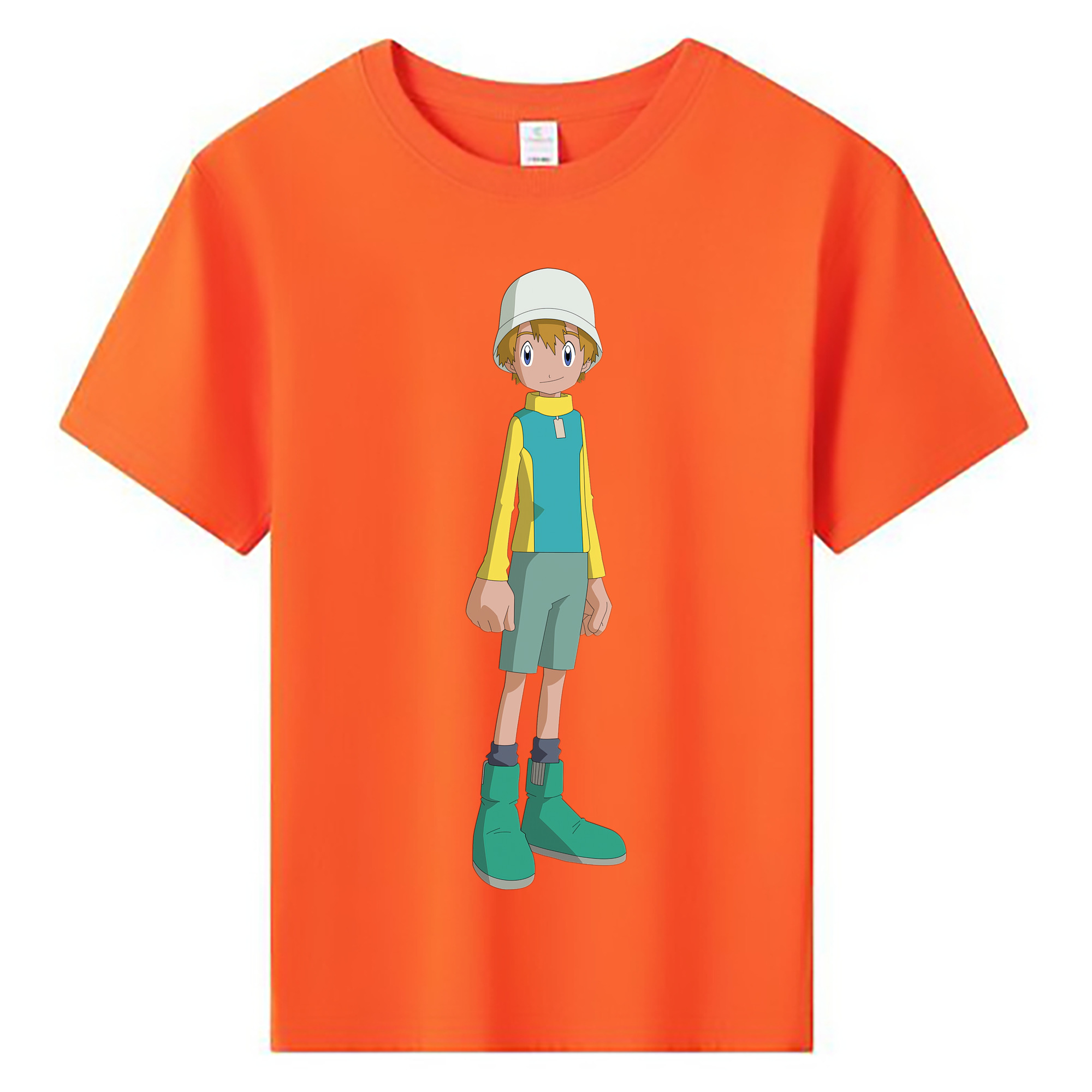 （画像用） Digimon デジタルモンスター/デジモン 綿100％キッズTシャツ（フロントプリント）